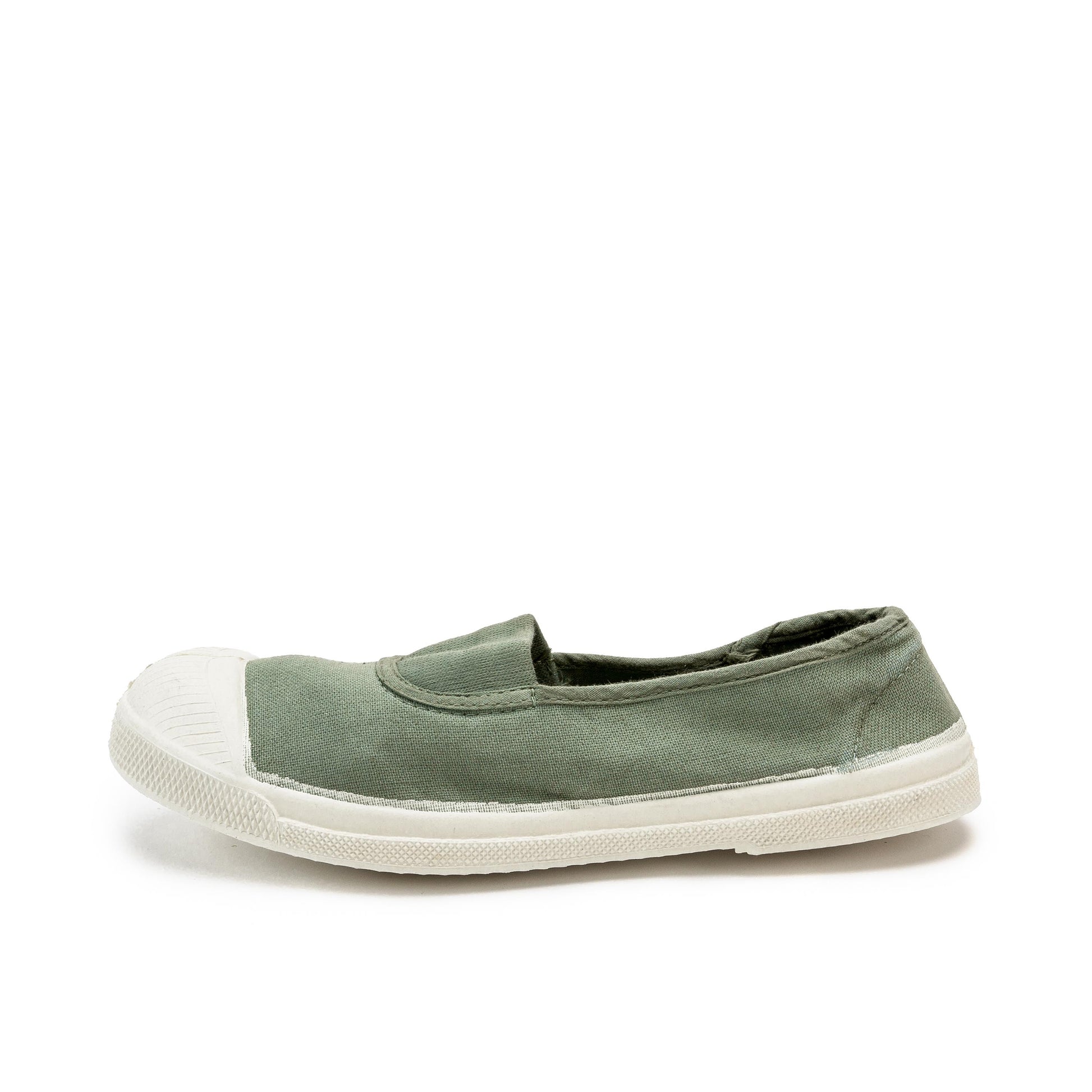Zapatilla verde con elástico 15002 de Bensimon - 15002-14-1.jpg