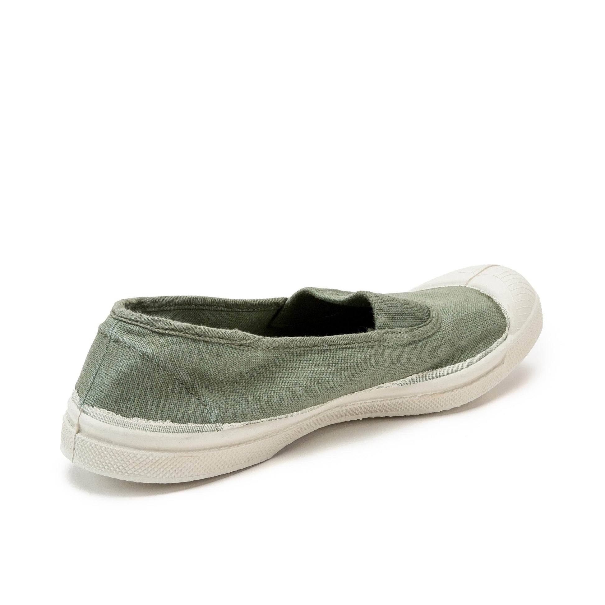 Zapatilla verde con elástico 15002 de Bensimon - 15002-14-3.jpg