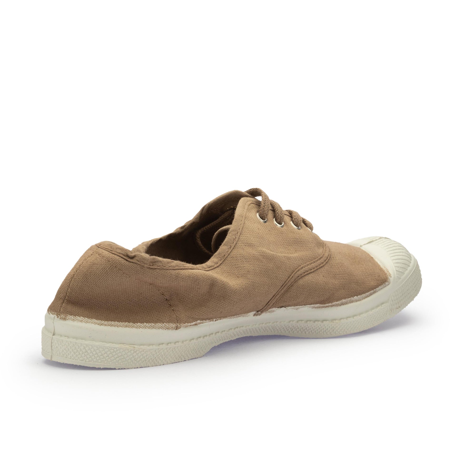 Zapatilla beige oscuro con cordón 15004 Bensimon - 15004-0-3.jpg