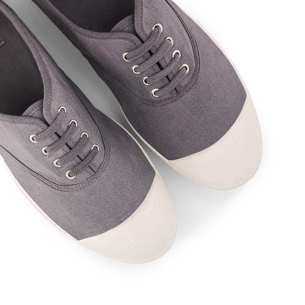 Zapatilla gris medio con cordón 15004 Bensimon - 15004-112-6.jpg