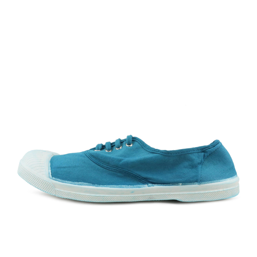 Zapatilla azul pavo con cordón 15004 de Bensimon - 15004-377-1.jpg