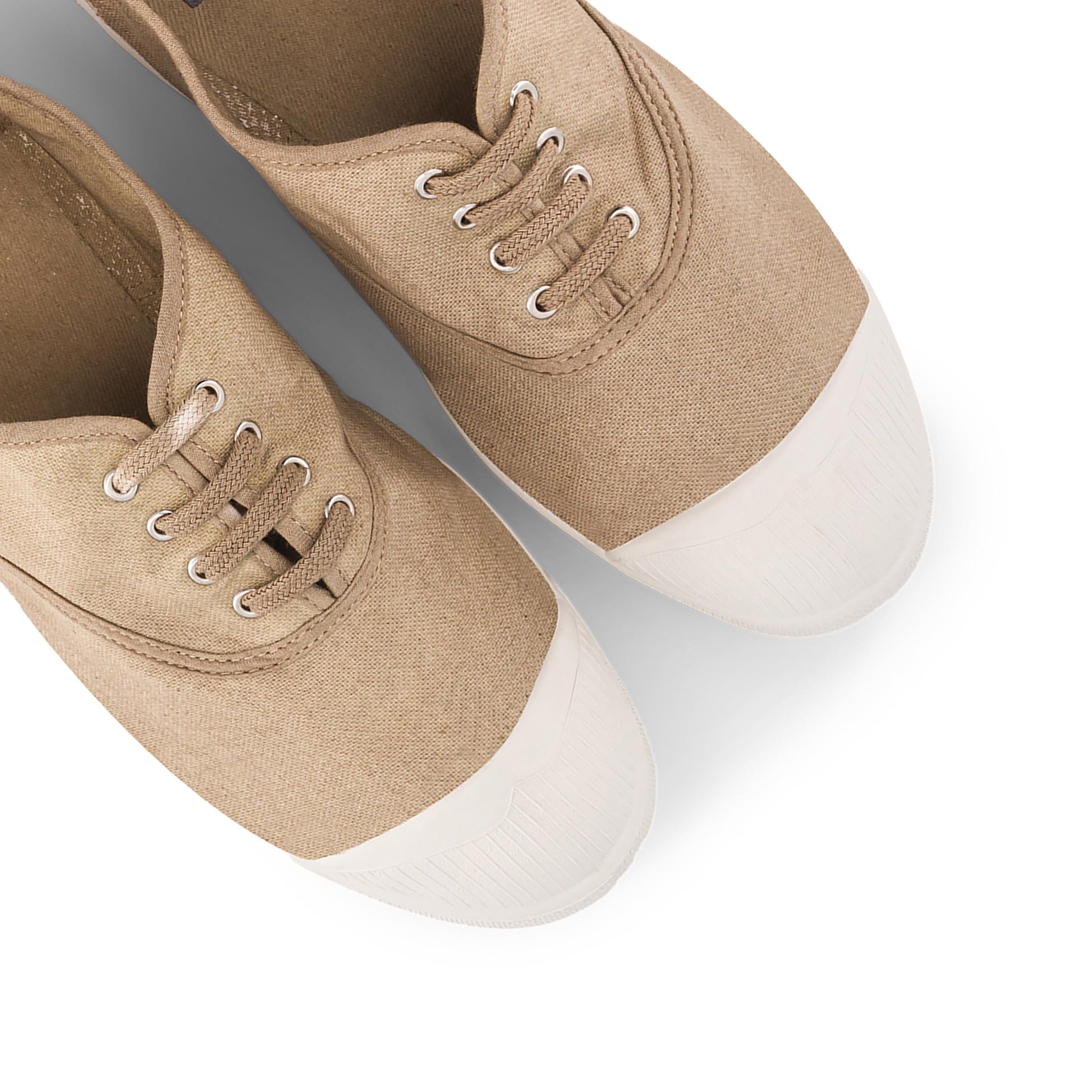 Zapatilla beige claro con cordón 15004 Bensimon - 15004-95-6.jpg