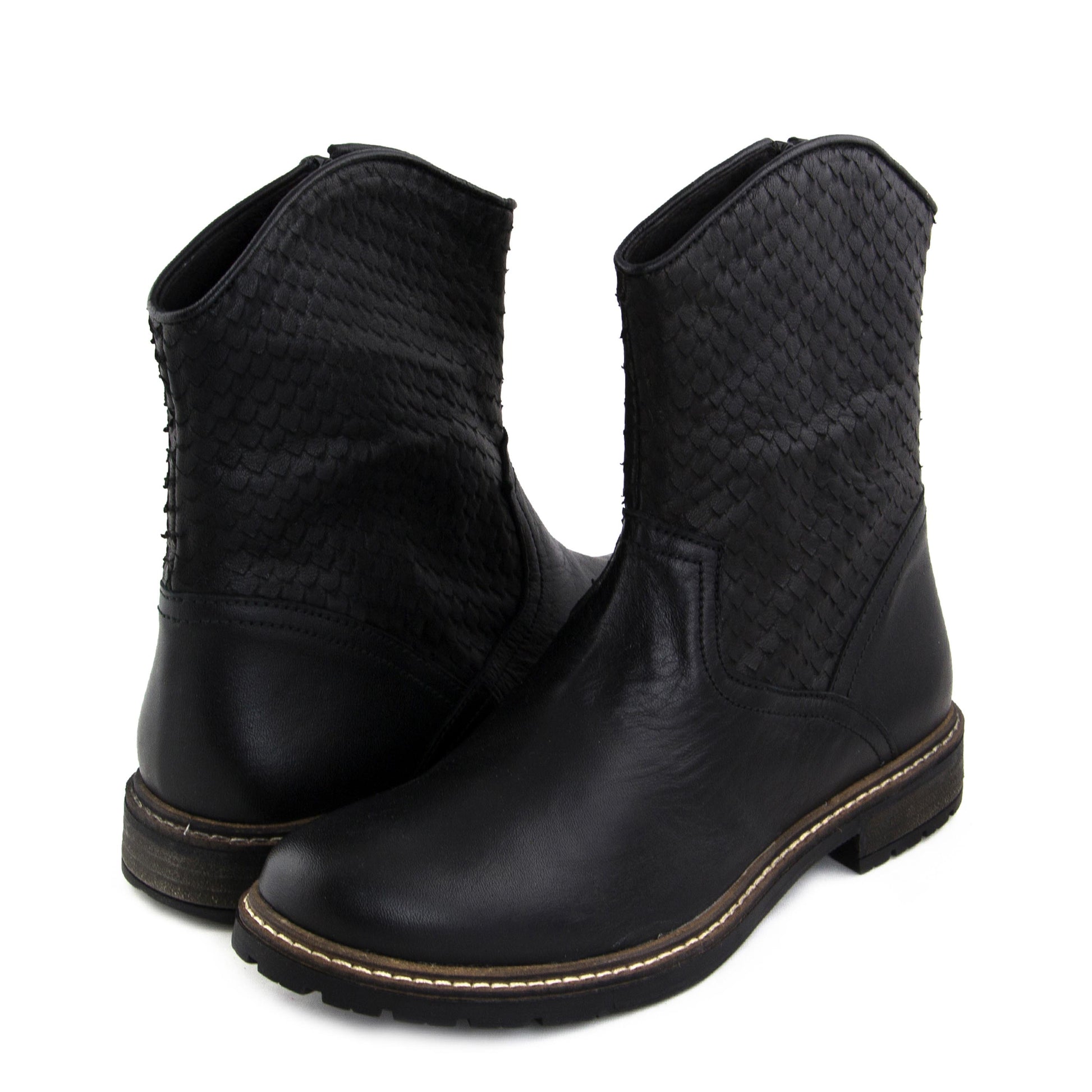 Botín cowboy negro con cremallera 16523A de Jeromín - 16523A-20-2.jpg