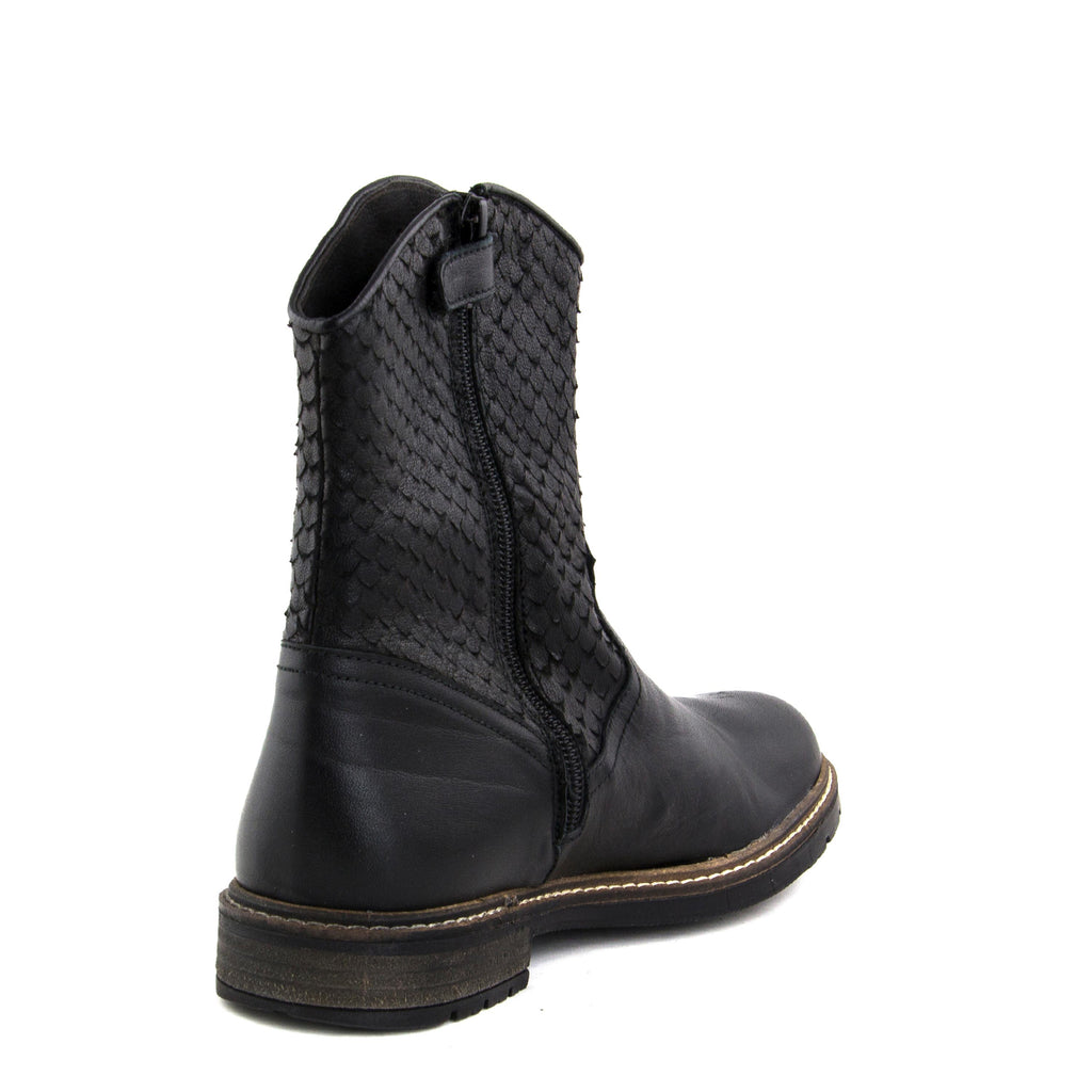 Botín cowboy negro con cremallera 16523A de Jeromín - 16523A-20-3.jpg