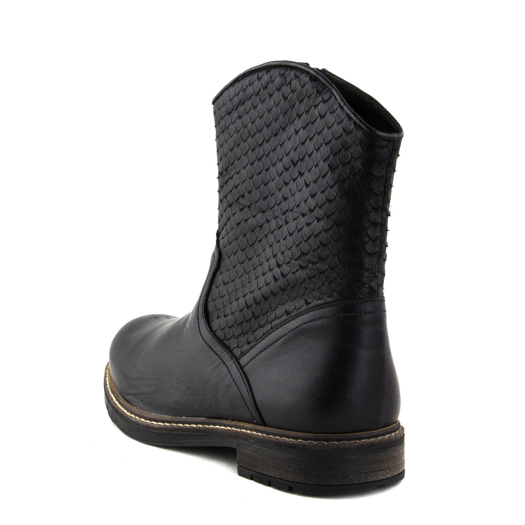 Botín cowboy negro con cremallera 16523A de Jeromín - 16523A-20-4.jpg