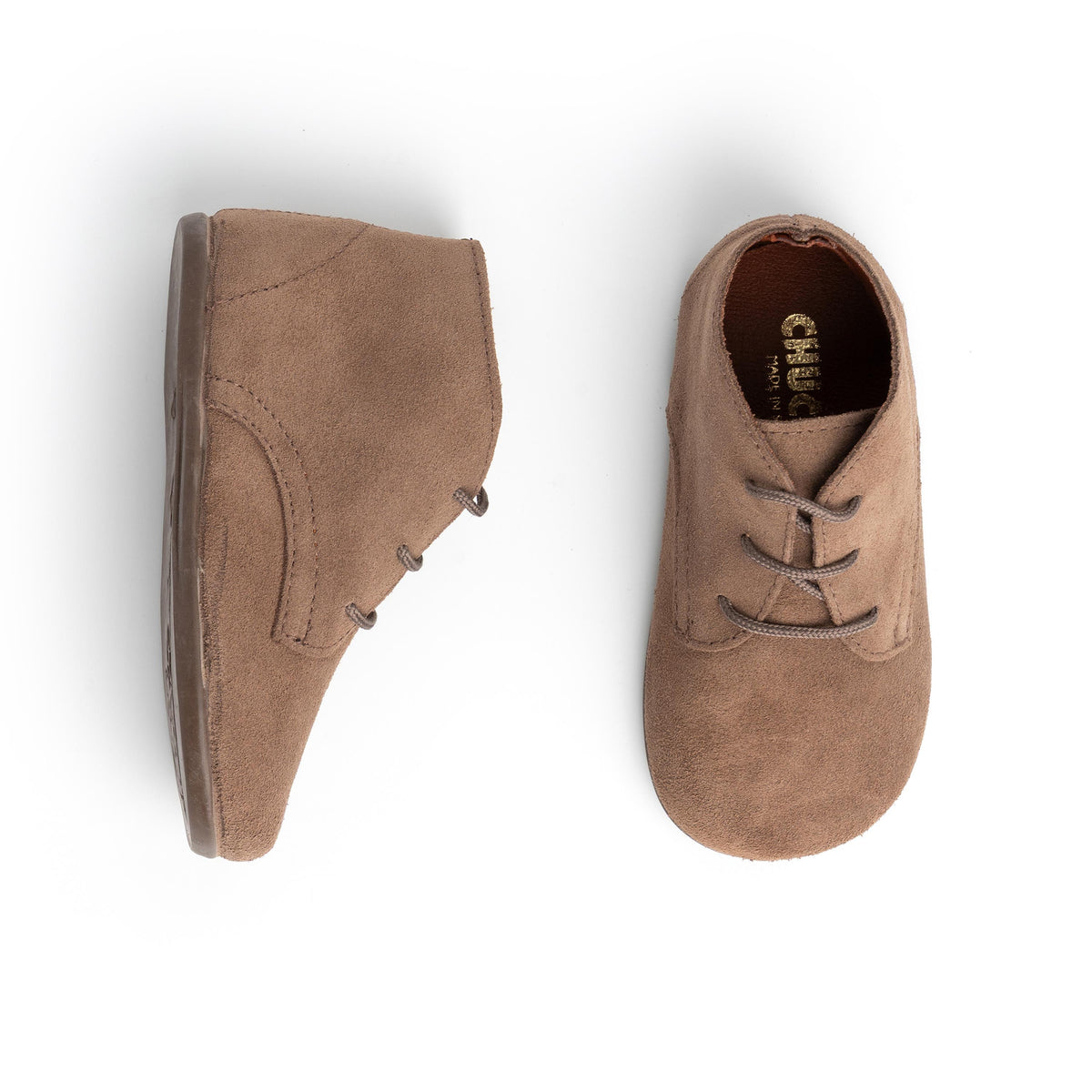 Bota barefoot serraje taupe 170 Pepa & Cris