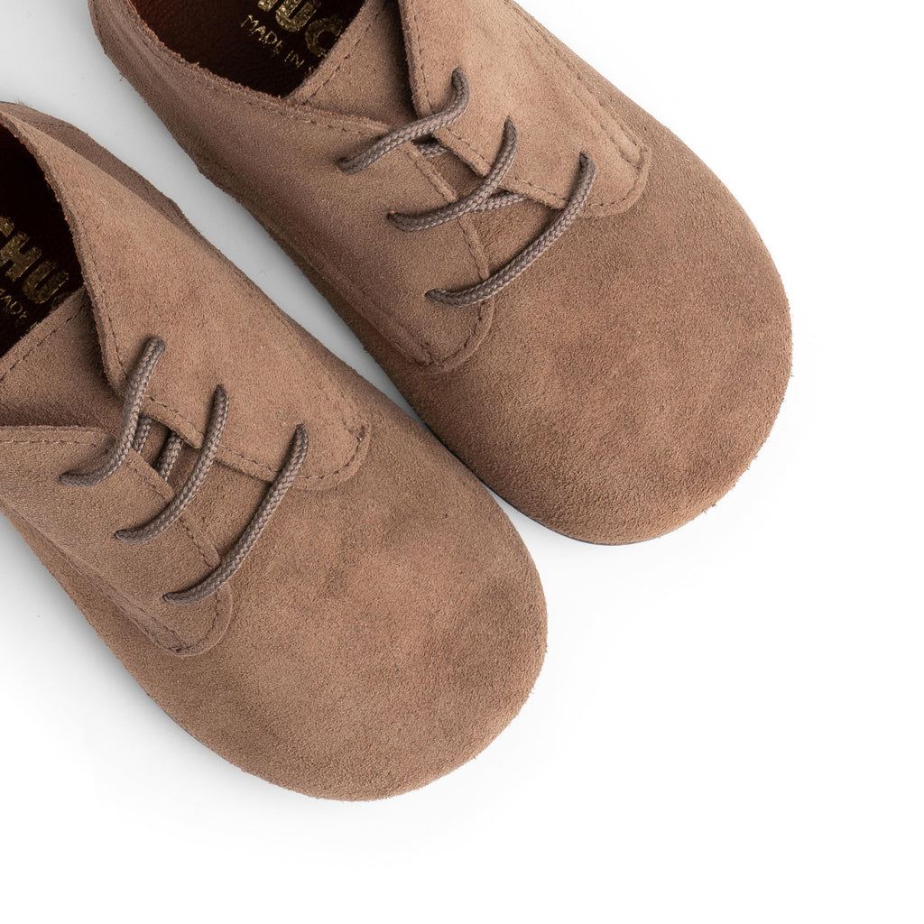 Bota barefoot serraje taupe 170 Pepa & Cris