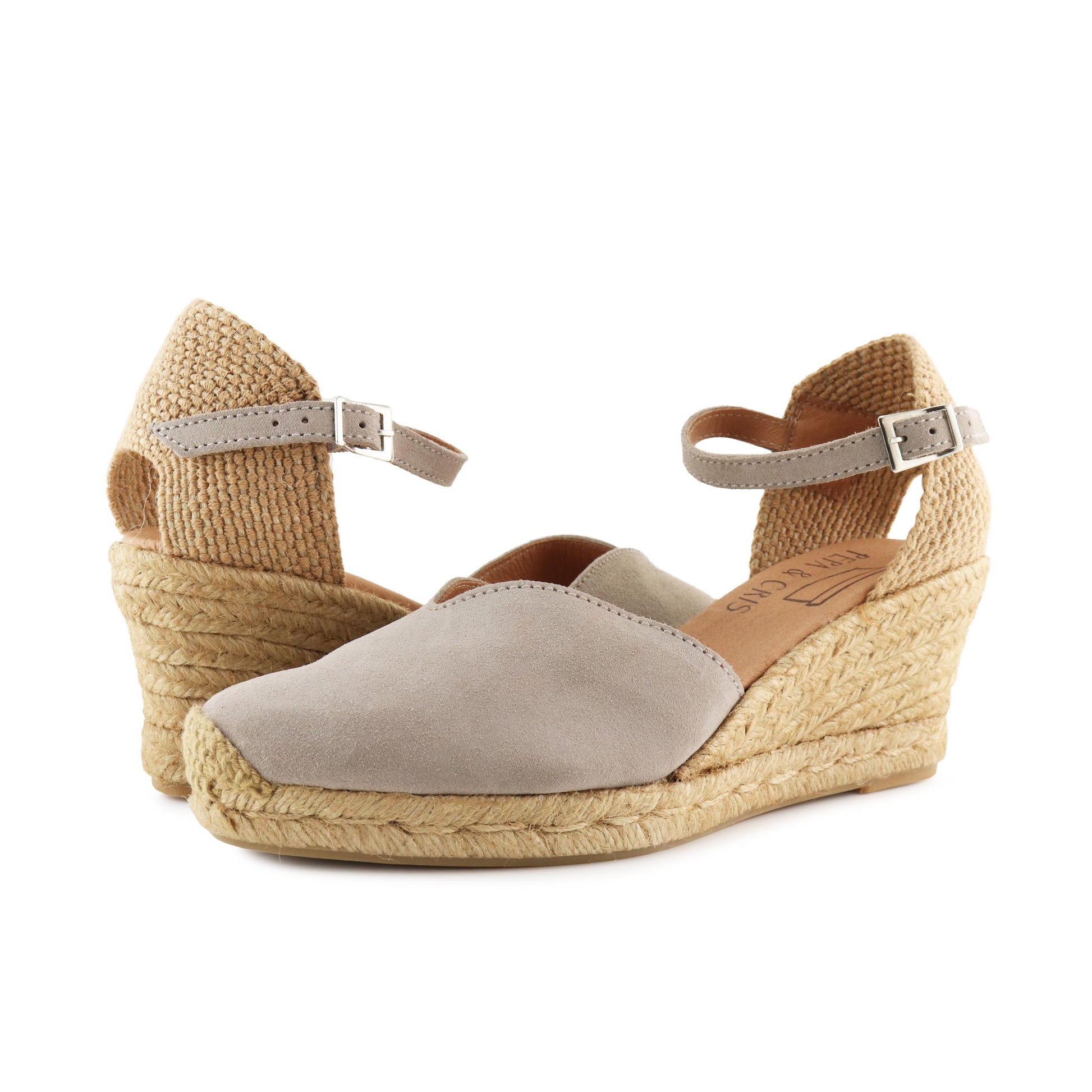 Alpargata de cuña cerrada níquel de hebilla 174S Pepa&Cris - 174S-357-2.jpg