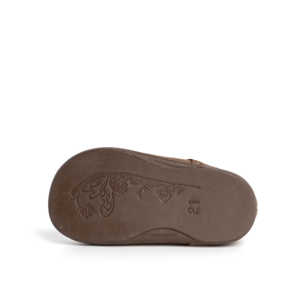 Bota barefoot serraje taupe 177 Pepa & Cris