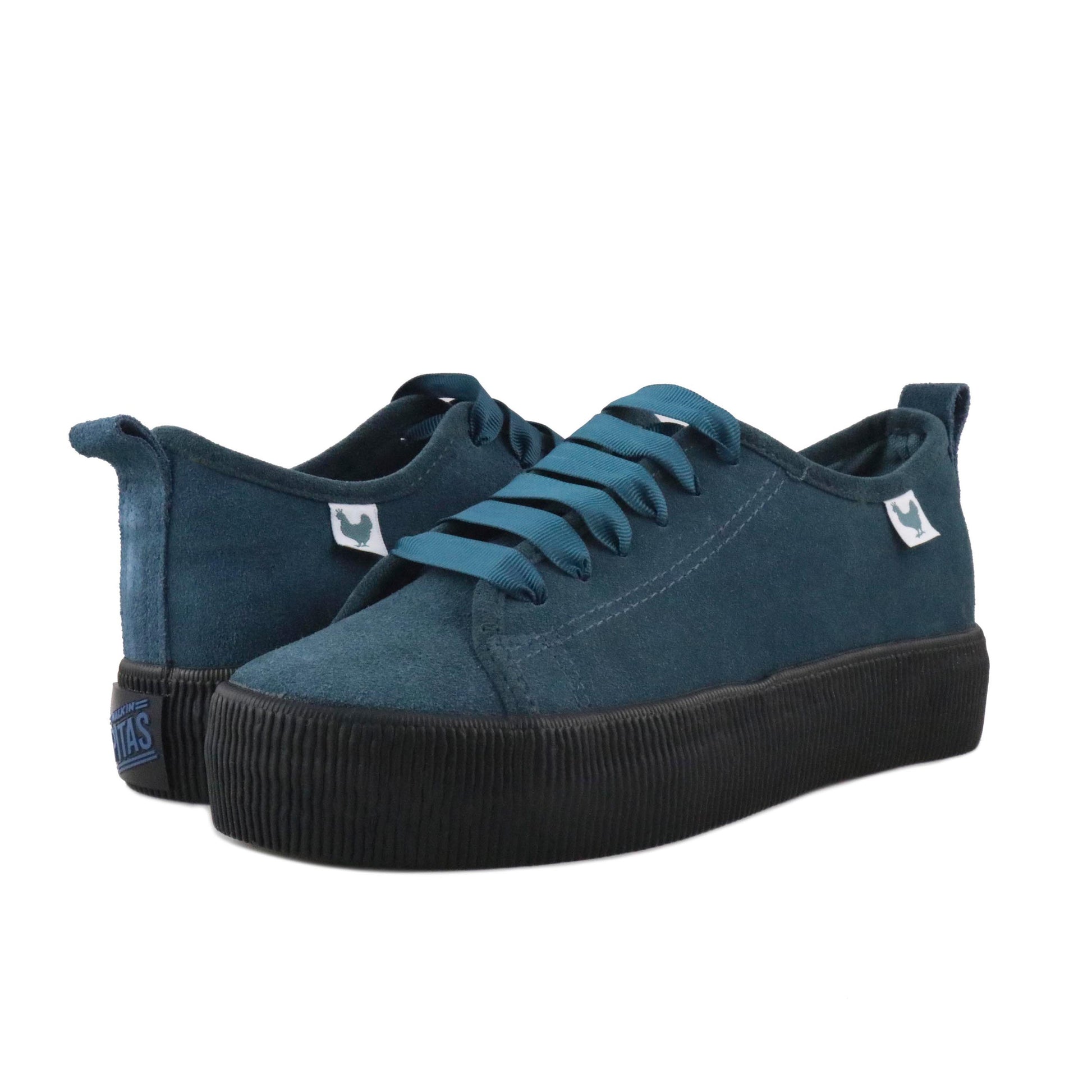 Zapatilla ante azul con cordón 180 Walk in Pitas - 180-27-2.jpg