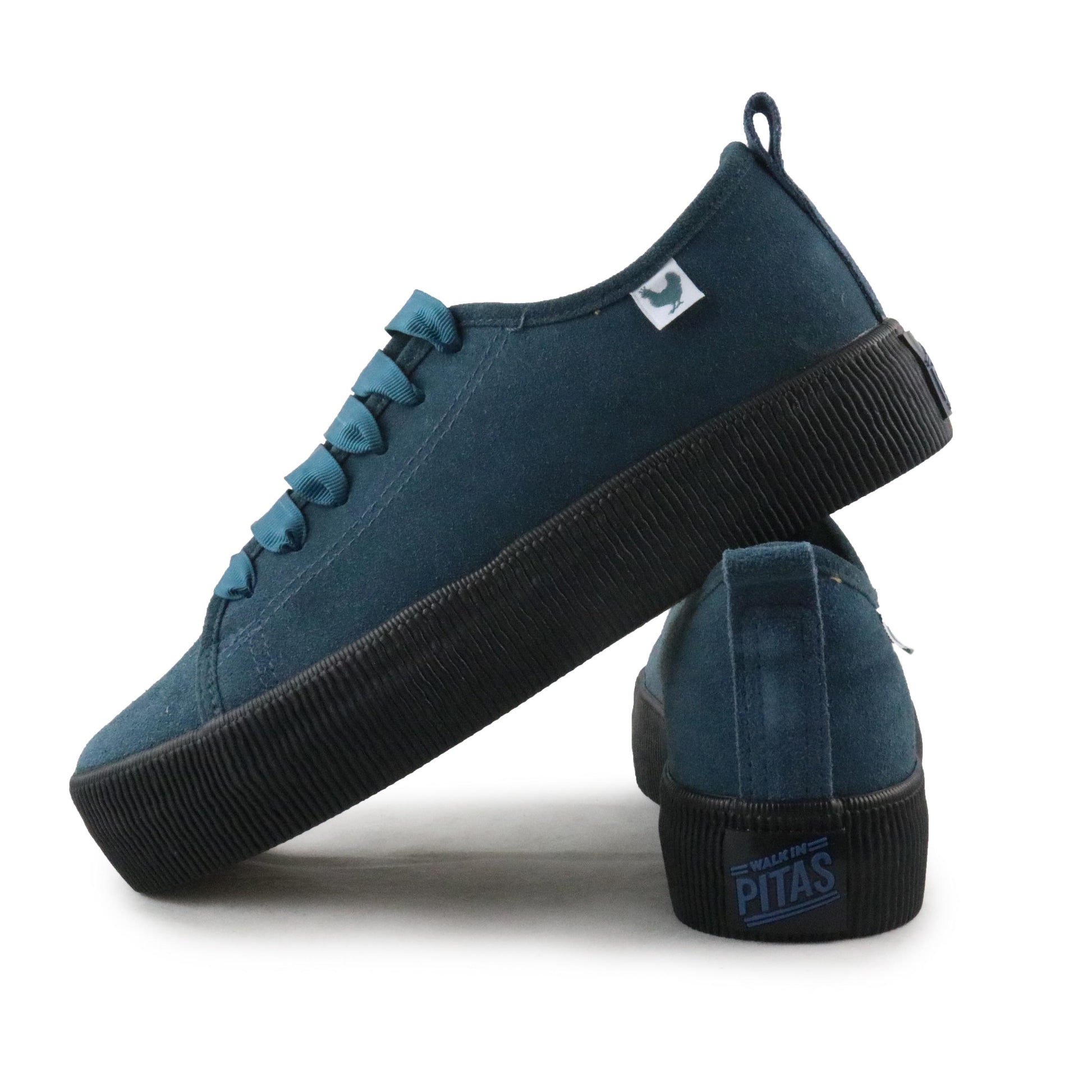 Zapatilla ante azul con cordón 180 Walk in Pitas - 180-27-6.jpg