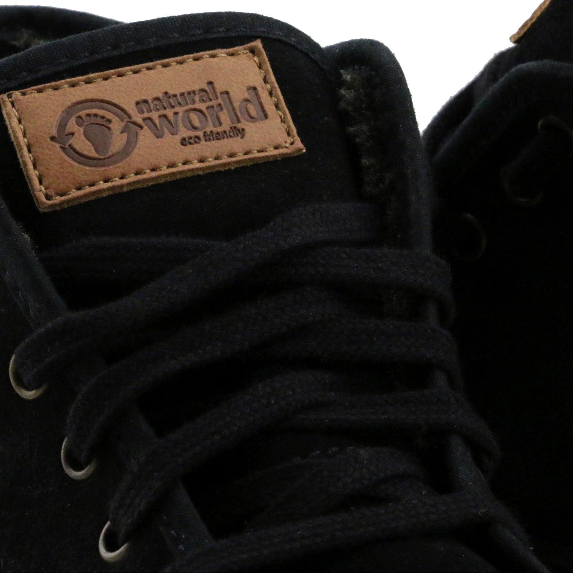 Bota ante negro forrada con cordón 528 Natural World - 528-31-6.jpg