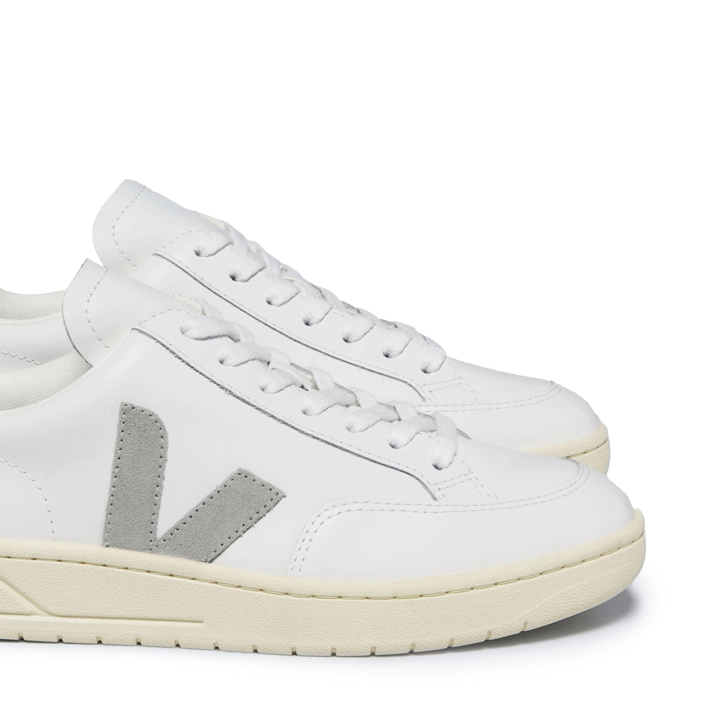 Deportiva blanco/gris claro con cordón V12 de Veja - V12-433-6.jpg