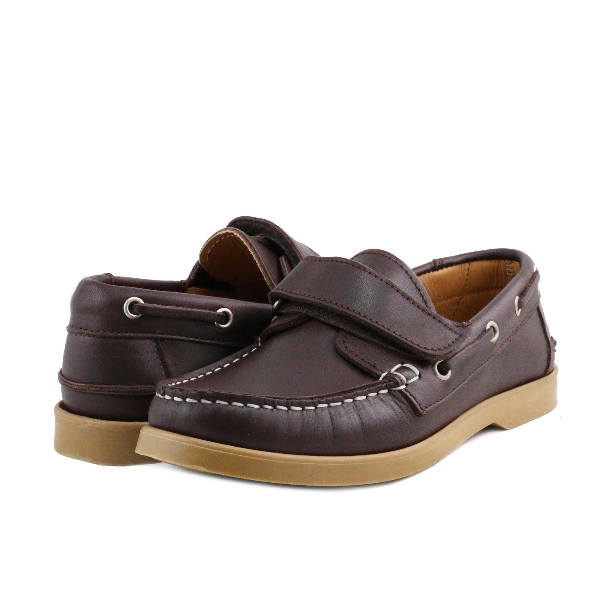 Náutico marrón oscuro de verano con velcro NAU2 Jeromín - NAU2-62-2.jpg