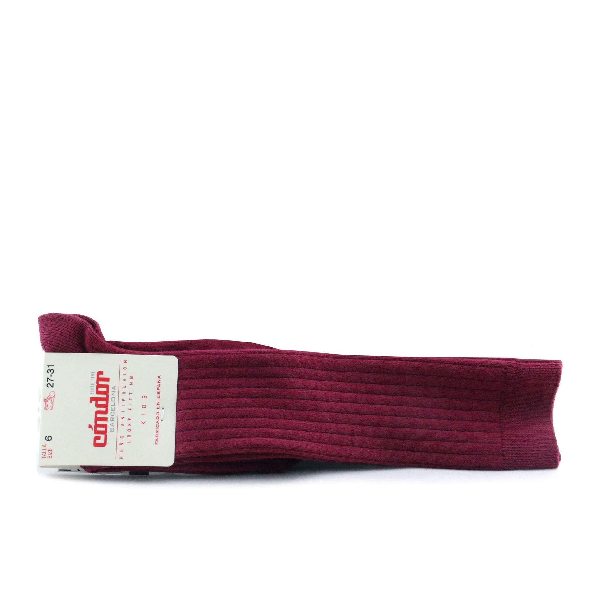 Calcetín alto burdeos 20162 de Cóndor - 20162-13-3.jpg