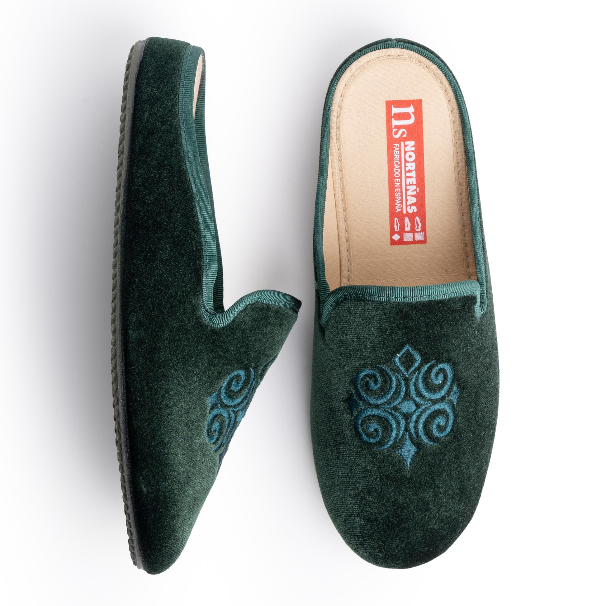 Zapatilla casa verde 23528 Norteñas