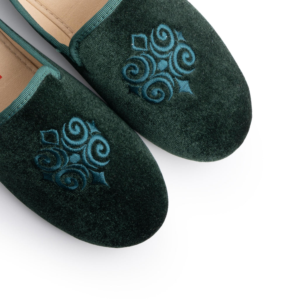 Zapatilla casa verde 23528 Norteñas