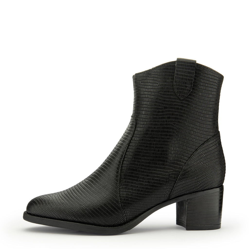 Botín con tacón negro con cremallera 235449 de Piesanto - 235449-20-1.jpg