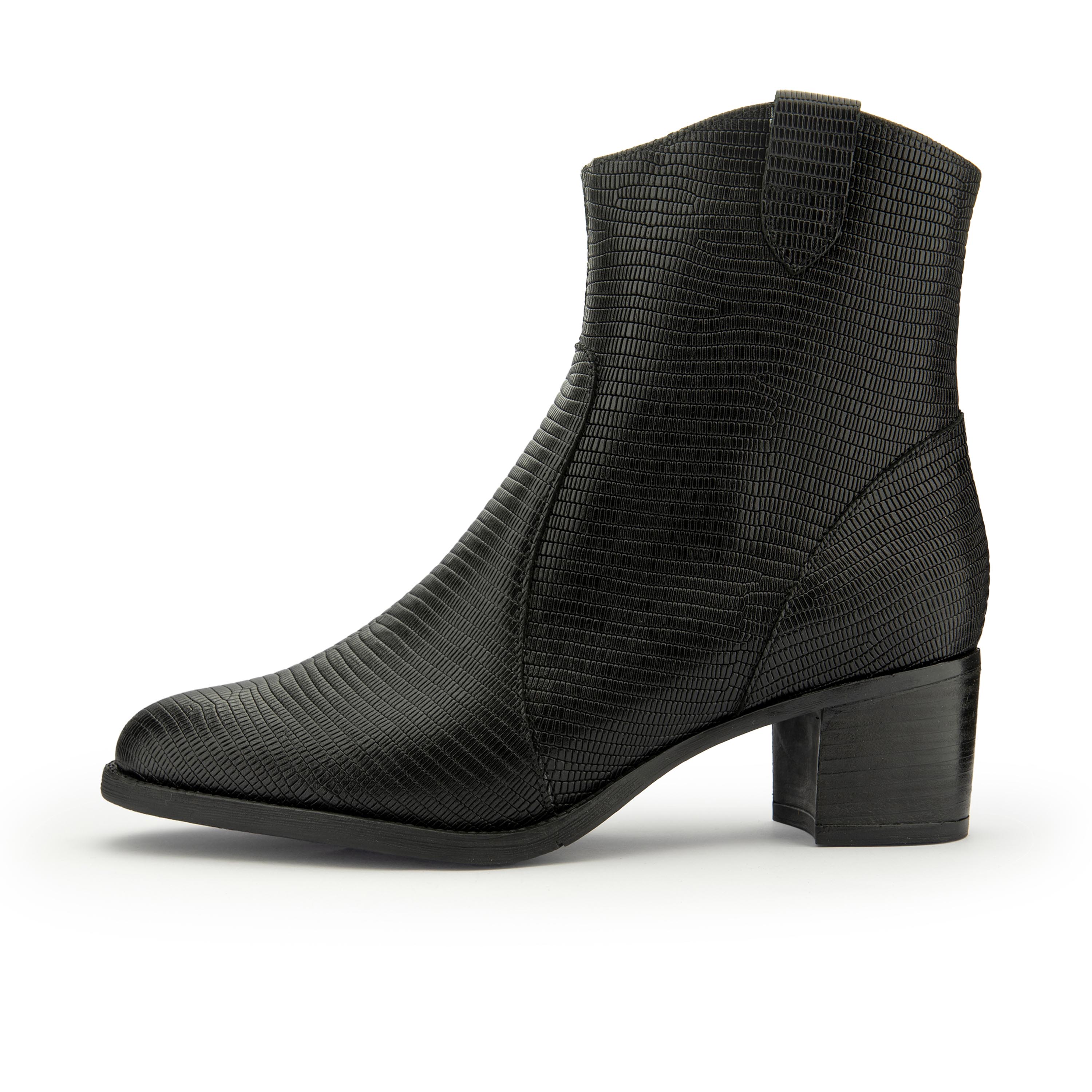 Botín con tacón negro con cremallera 235449 de Piesanto - 235449-20-1.jpg