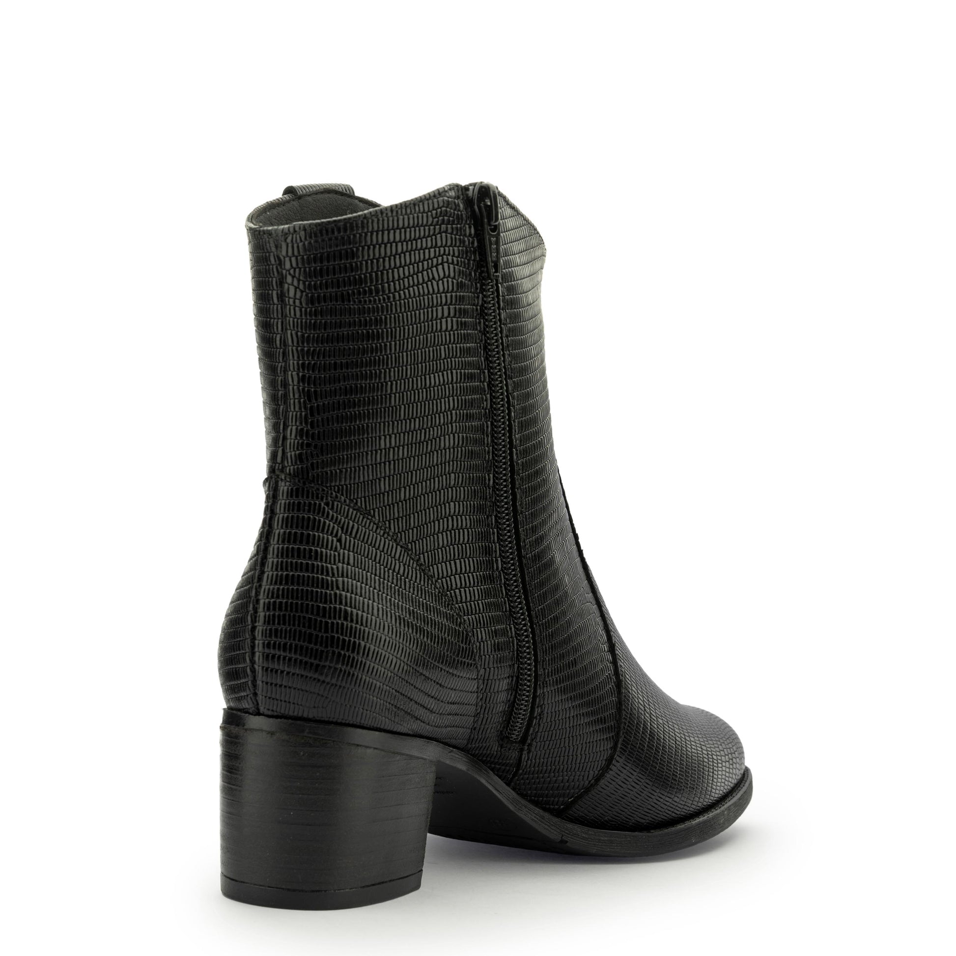 Botín con tacón negro con cremallera 235449 de Piesanto - 235449-20-3.jpg