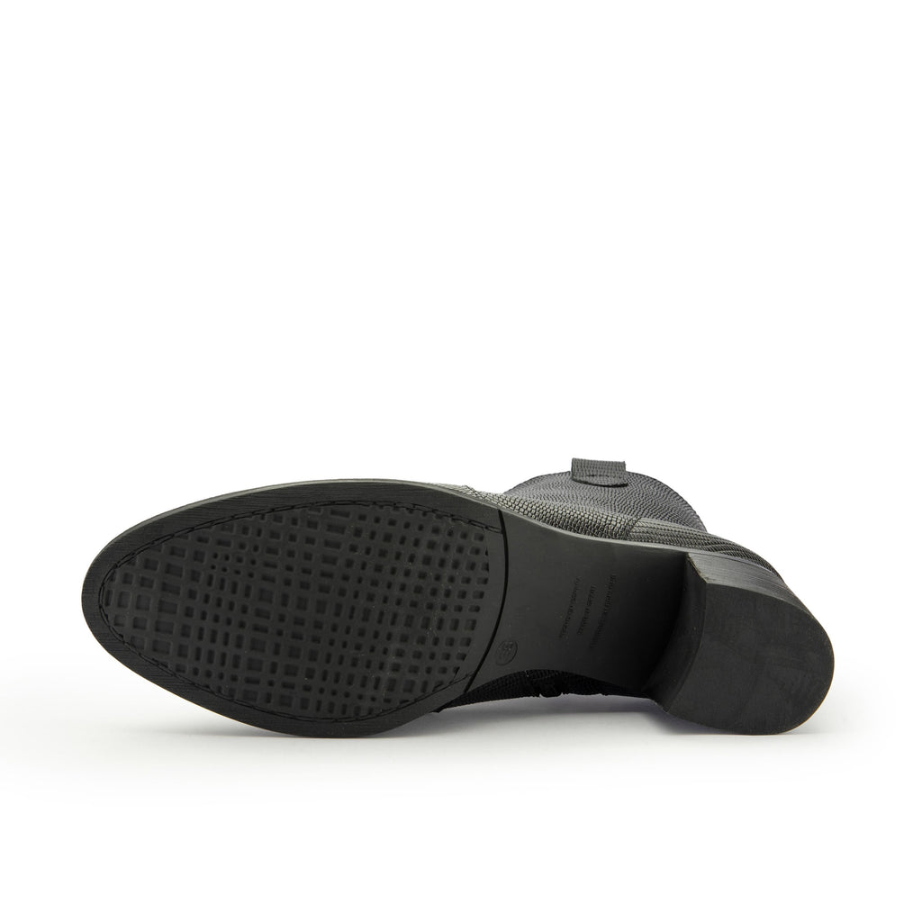 Botín con tacón negro con cremallera 235449 de Piesanto - 235449-20-4.jpg