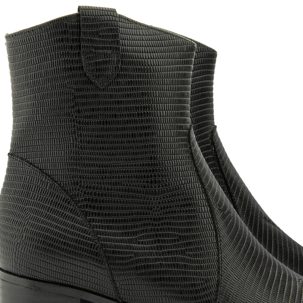 Botín con tacón negro con cremallera 235449 de Piesanto - 235449-20-5.jpg