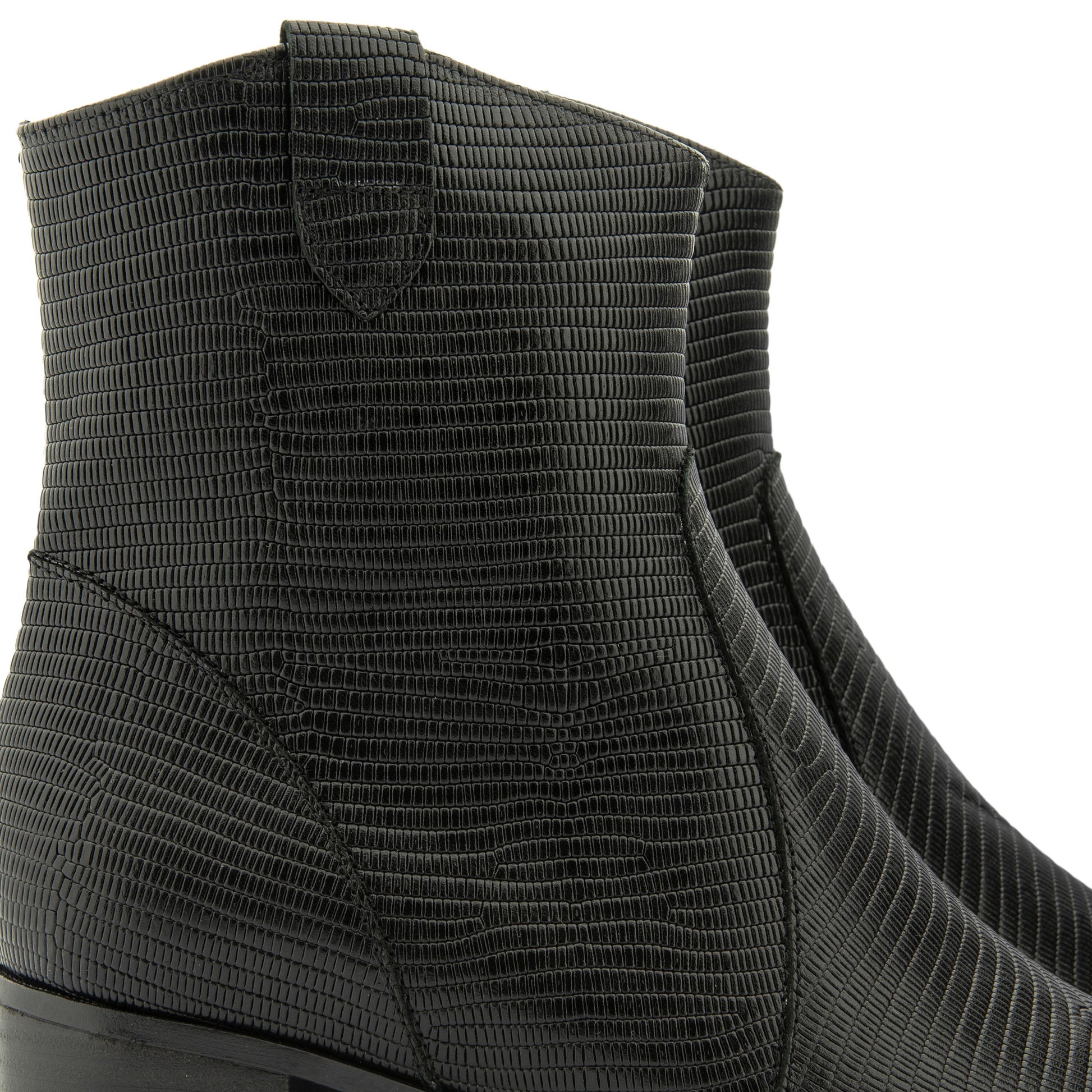 Botín con tacón negro con cremallera 235449 de Piesanto - 235449-20-5.jpg