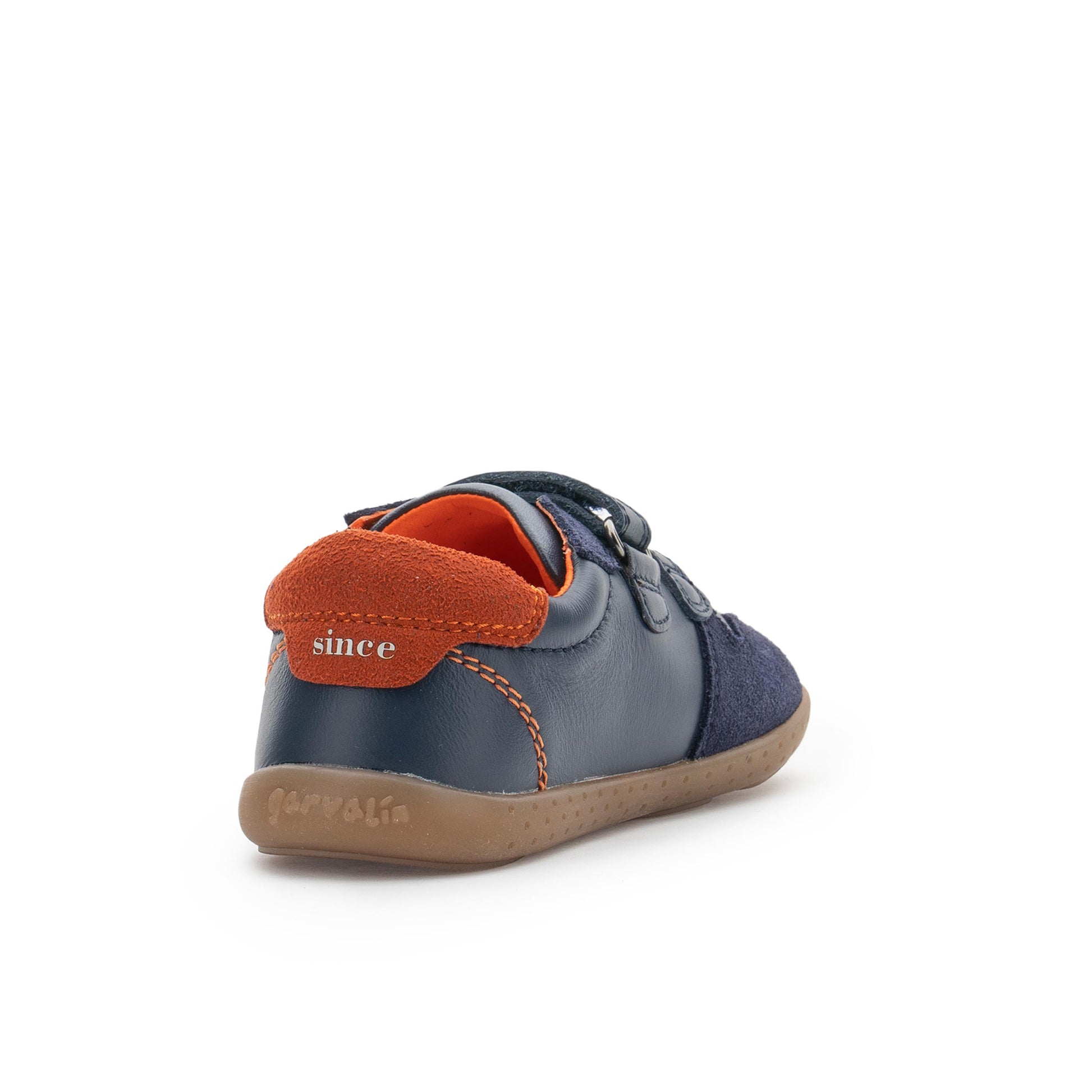 Deportiva barefoot ante azul con velcro 241302 Garvalín - 241302-27-3.jpg