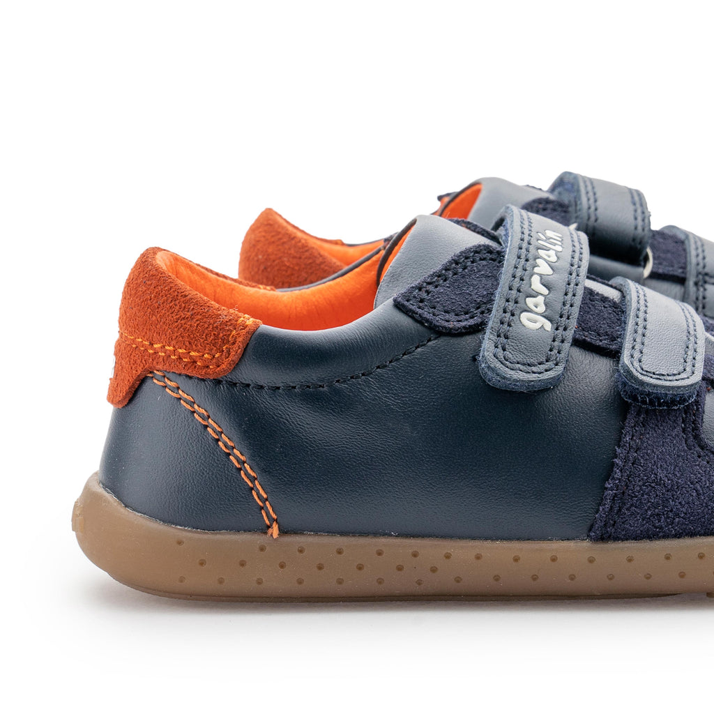 Deportiva barefoot ante azul con velcro 241302 Garvalín - 241302-27-5.jpg