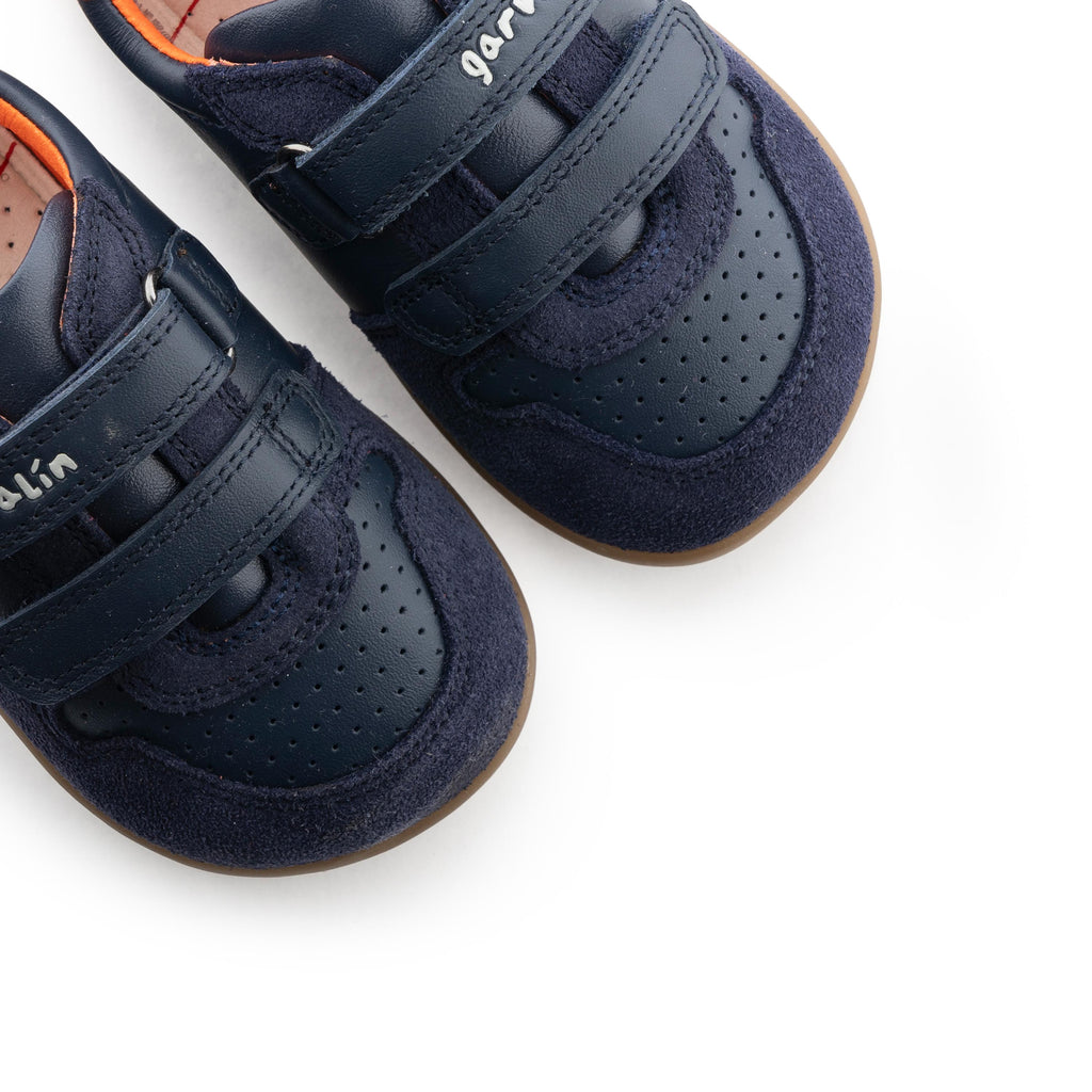 Deportiva barefoot ante azul con velcro 241302 Garvalín - 241302-27-6.jpg