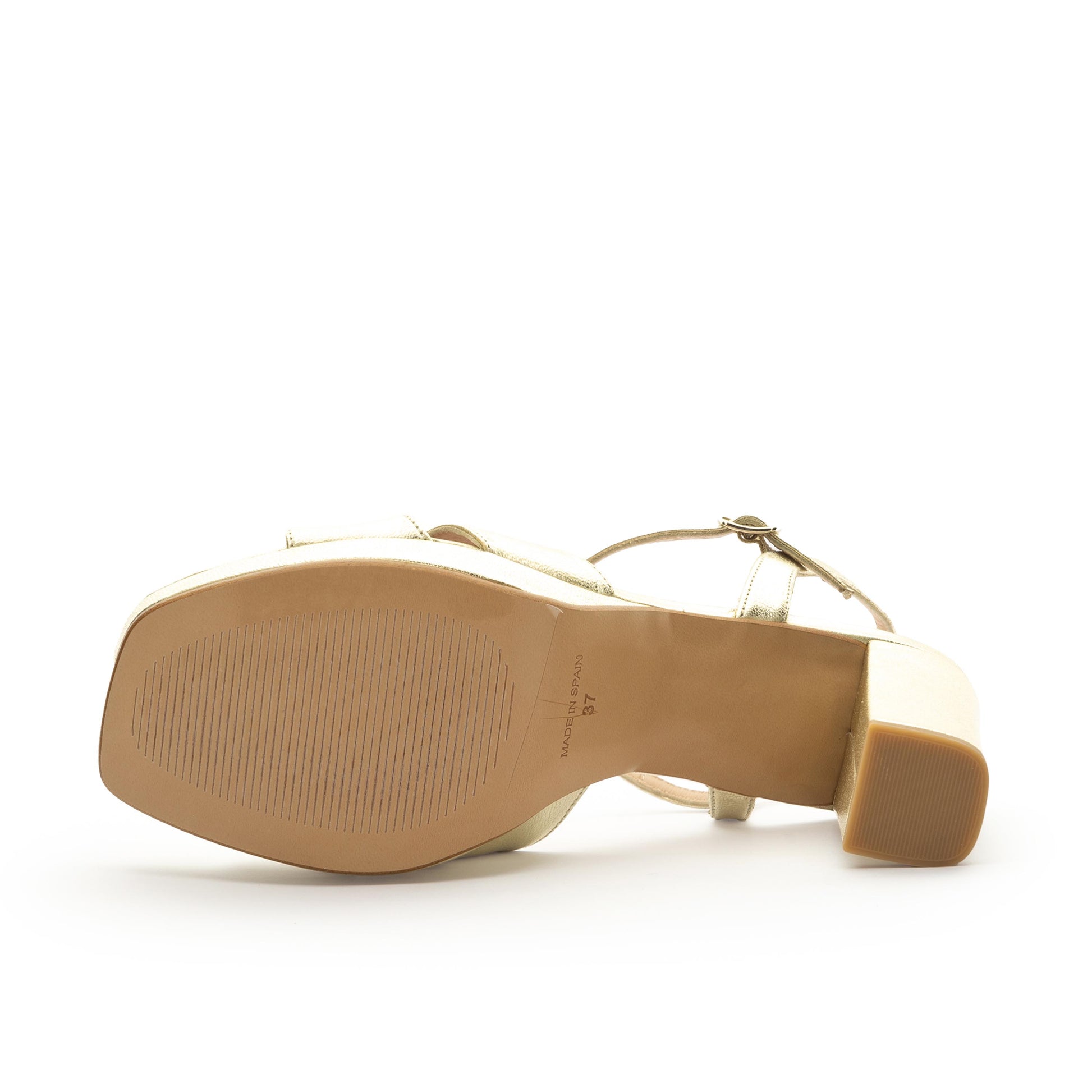 Sandalia con tacón champán con hebilla 24244 de Joni - 24244-110-4.jpg