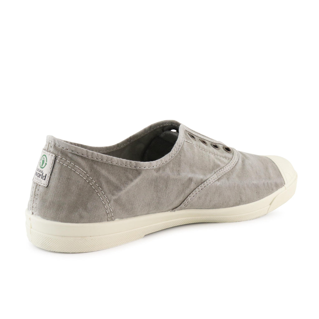 Zapatilla gris claro de elástico LONA3102 Natural World - LONA3102-349-3.jpg