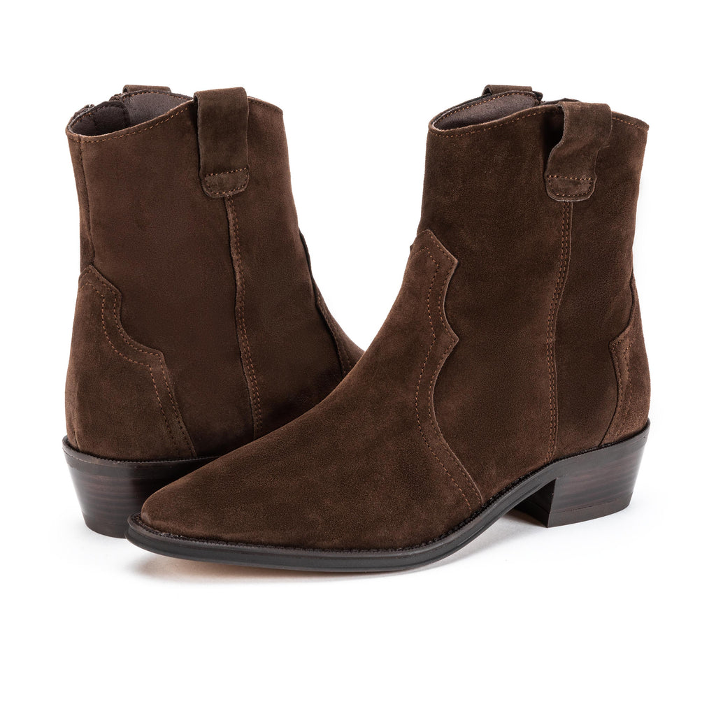 Bota cowboy ante marrón con cremallera 2548 de Alpe - 2548-26-2.jpg