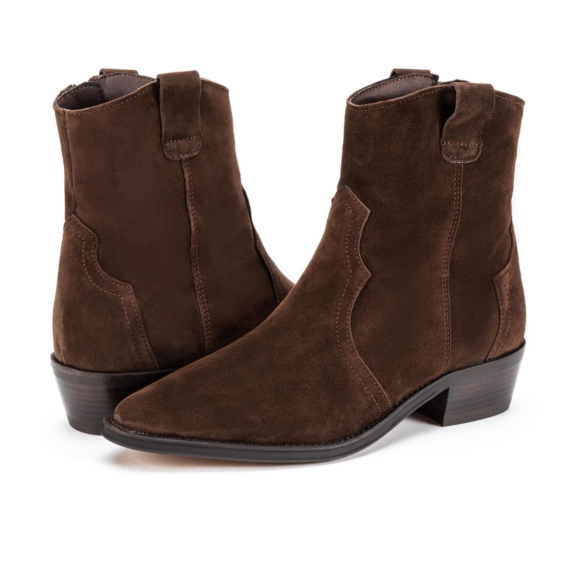 Bota cowboy ante marrón con cremallera 2548 de Alpe - 2548-26-2.jpg