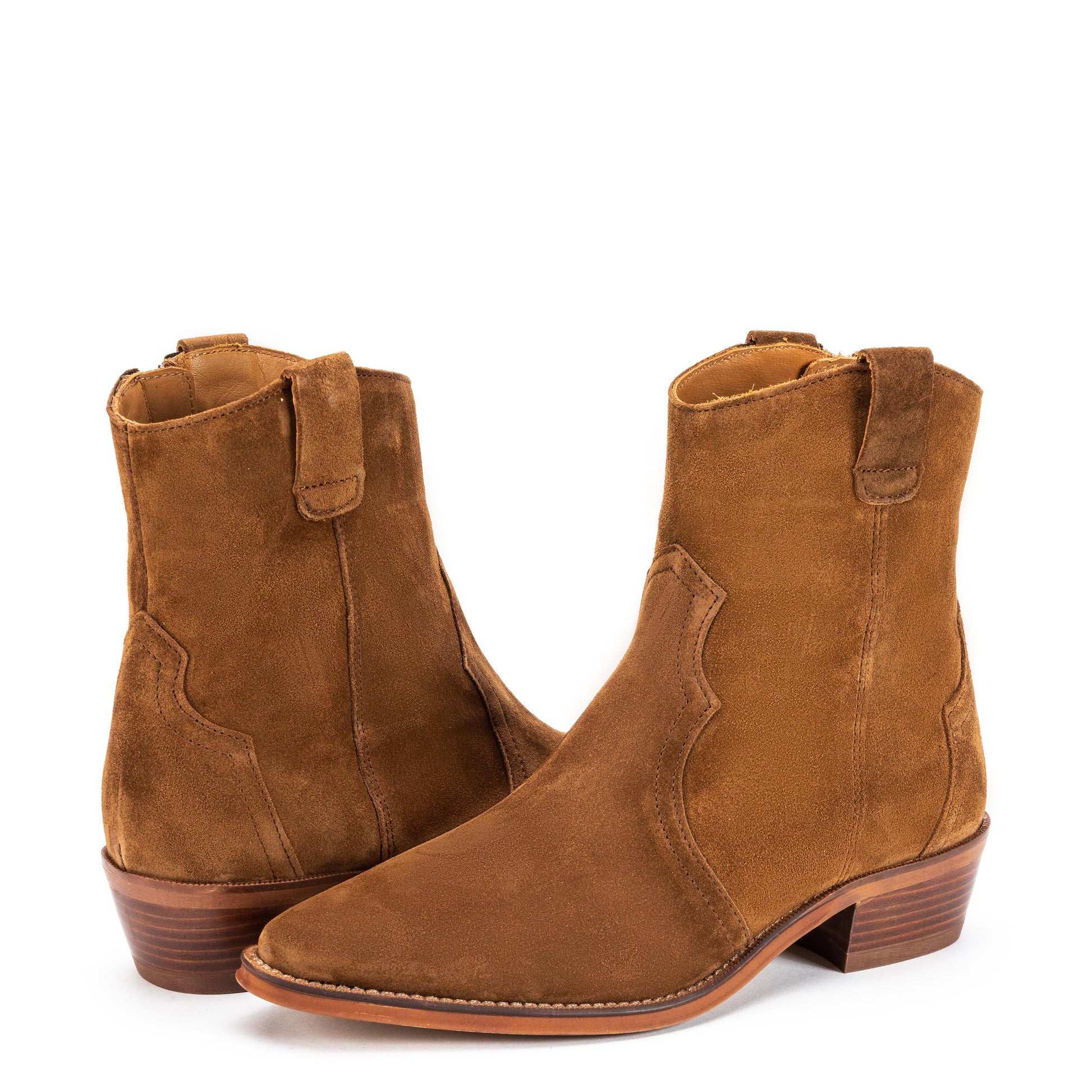 Bota cowboy ante cuero con cremallera 2548 de Alpe - 2548-28-2.jpg