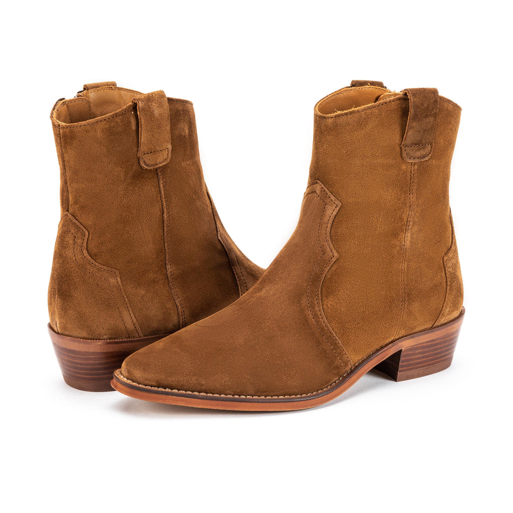 Bota cowboy ante cuero con cremallera 2548 de Alpe - 2548-28-2.jpg