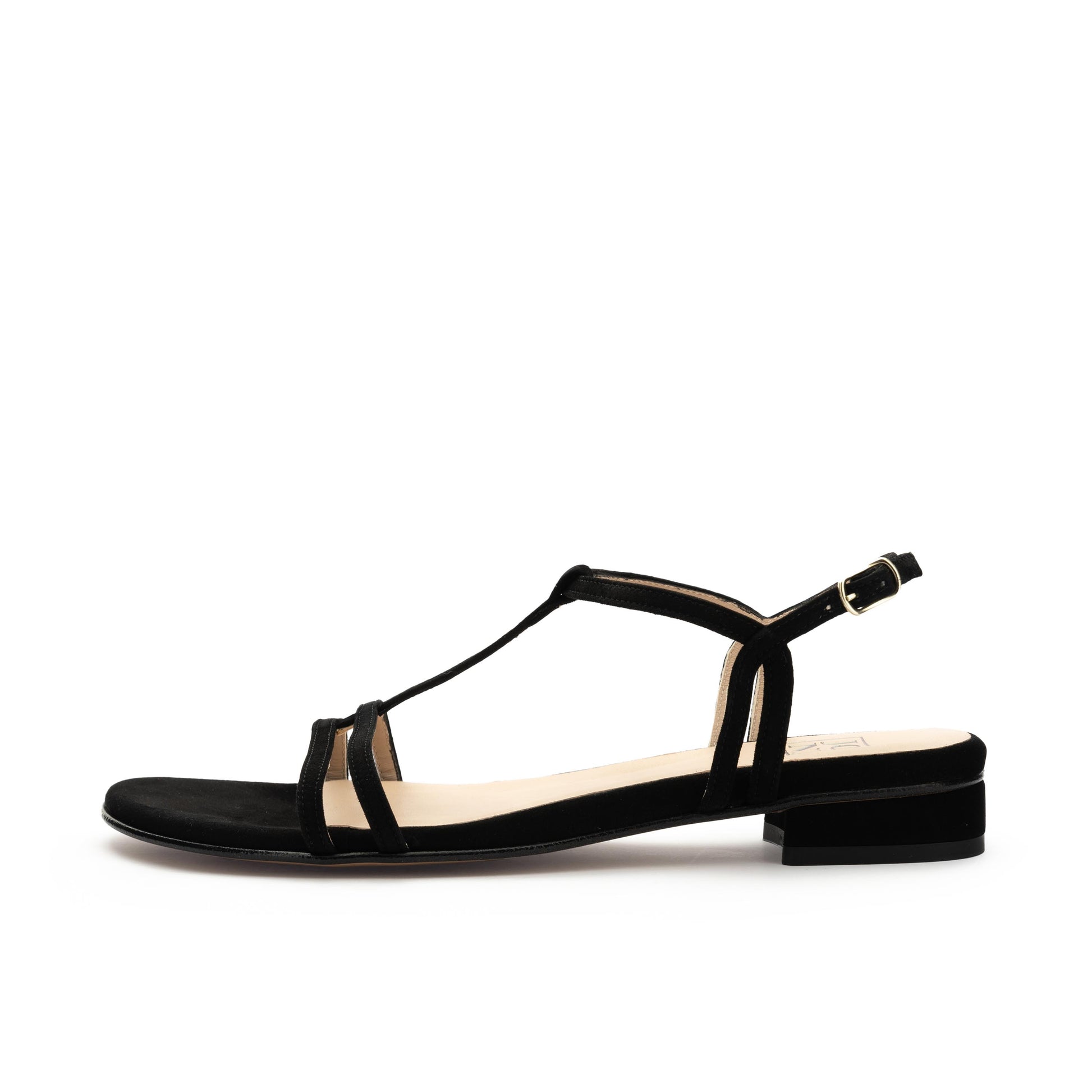 Sandalia plana ante negro con hebilla 26005 de Joni - 26005-124-1.jpg