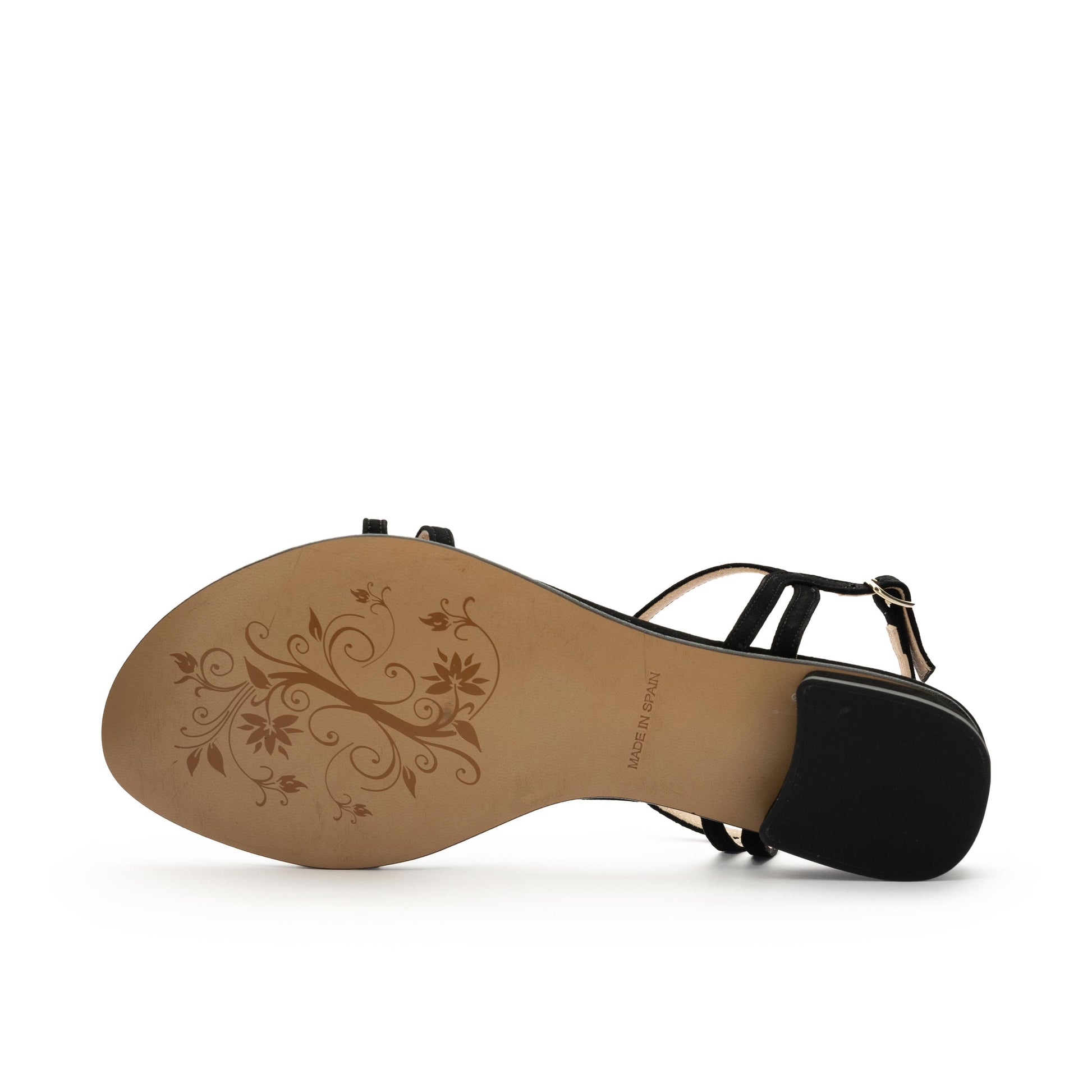 Sandalia plana ante negro con hebilla 26005 de Joni - 26005-124-4.jpg