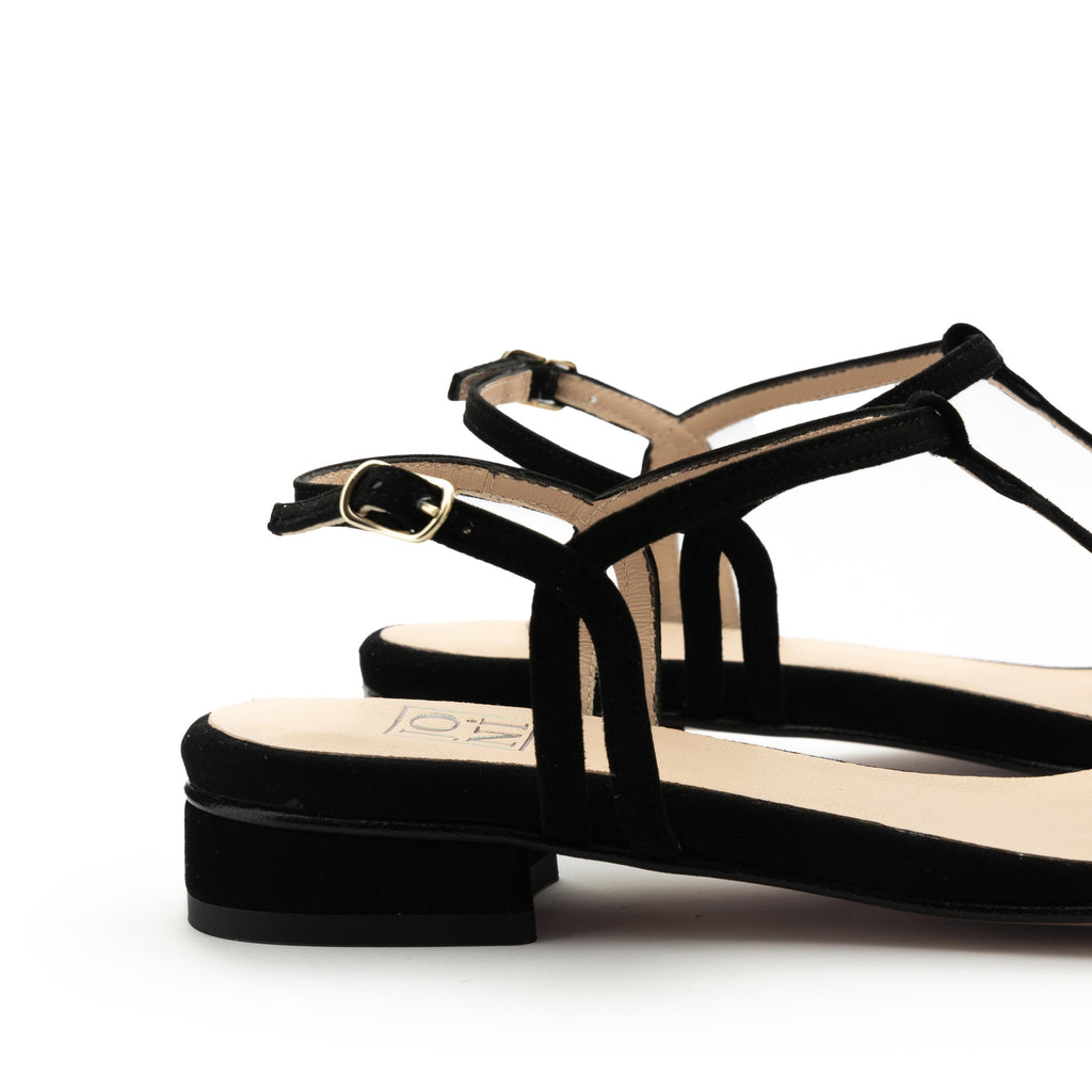 Sandalia plana ante negro con hebilla 26005 de Joni - 26005-124-5.jpg