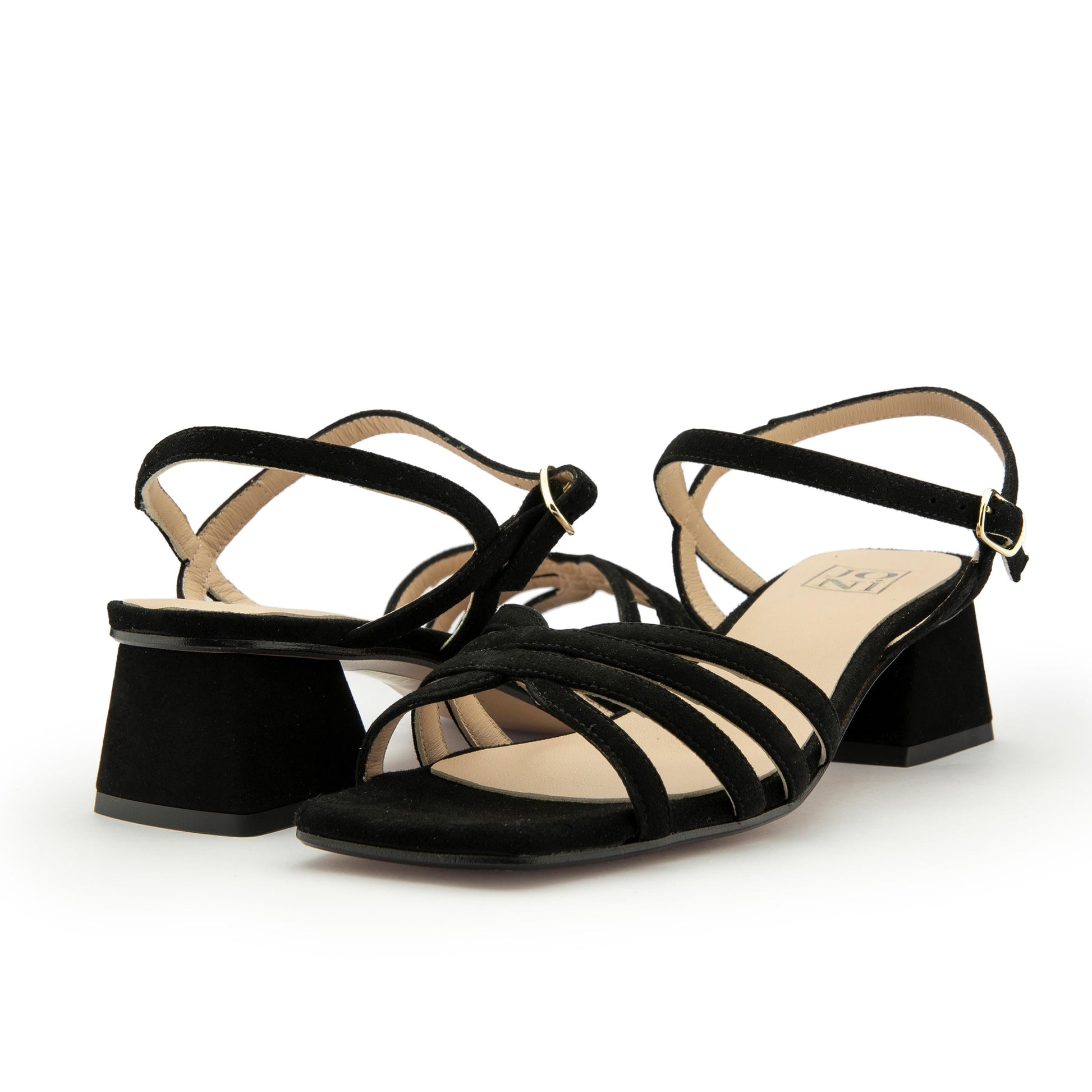 Sandalia con tacón ante negro con hebilla 26026 de Joni - 26026-124-2.jpg