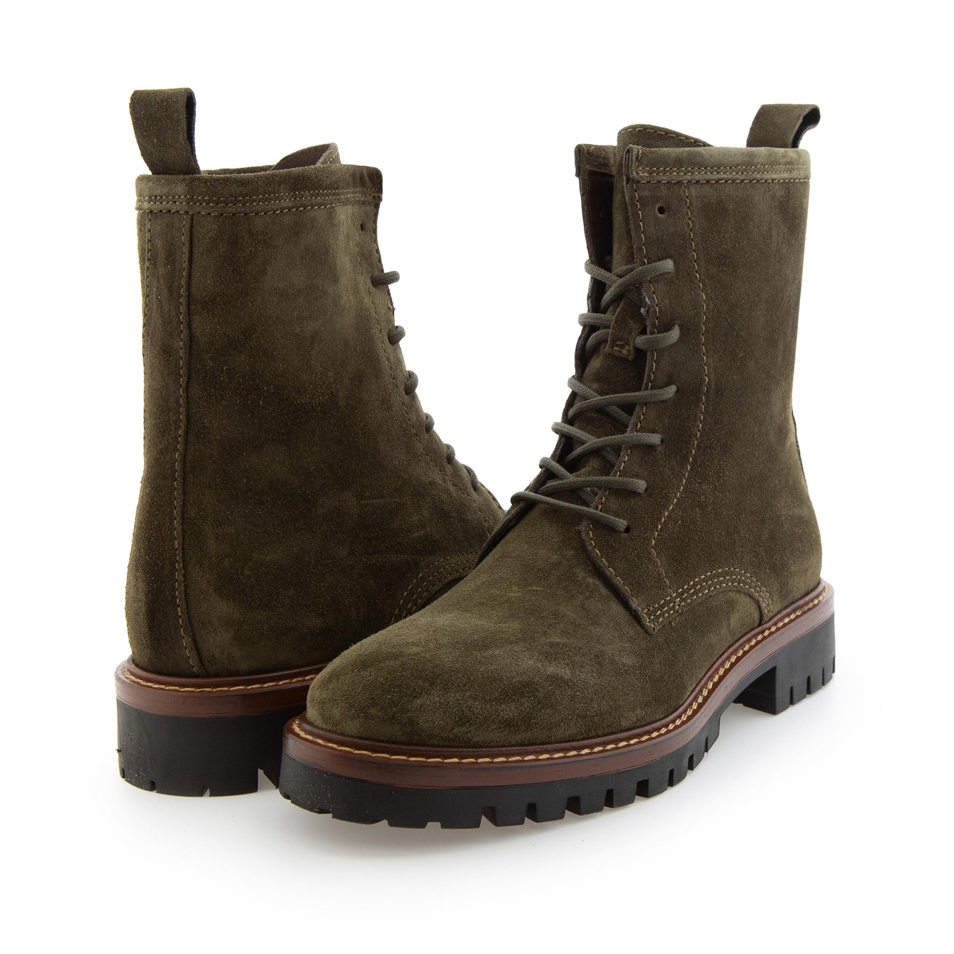 Bota oliva con cordón y cremallera 2610 de Alpe - 2610-453-2.jpg