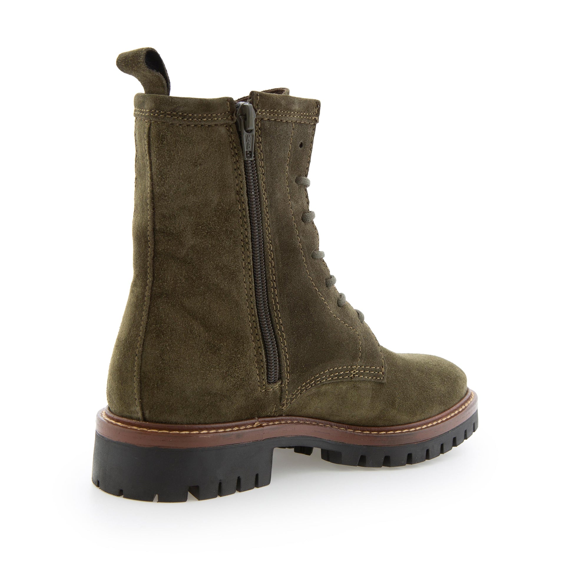 Bota oliva con cordón y cremallera 2610 de Alpe - 2610-453-3.jpg