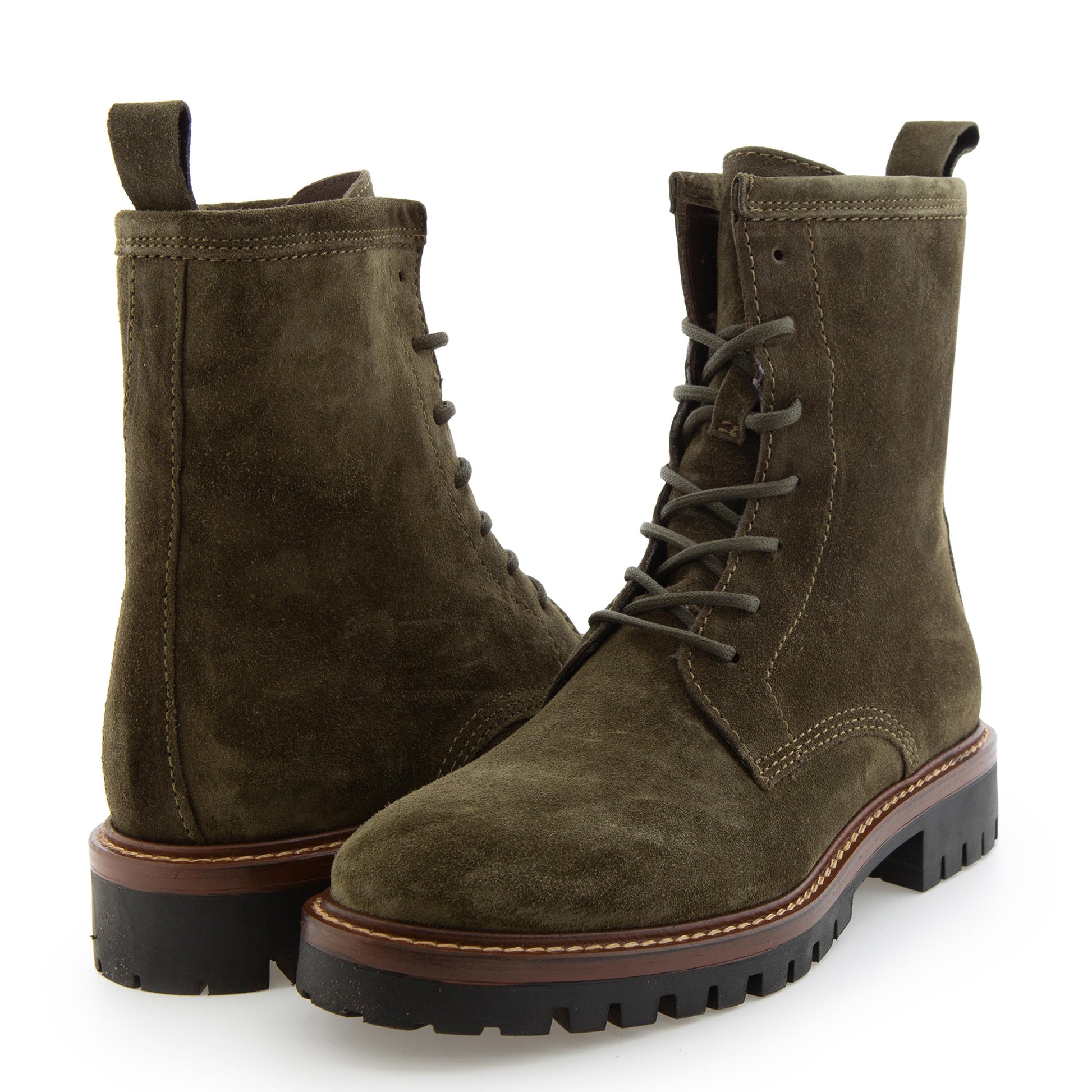 Bota oliva con cordón y cremallera 2610 de Alpe - 2610-453-2.jpg