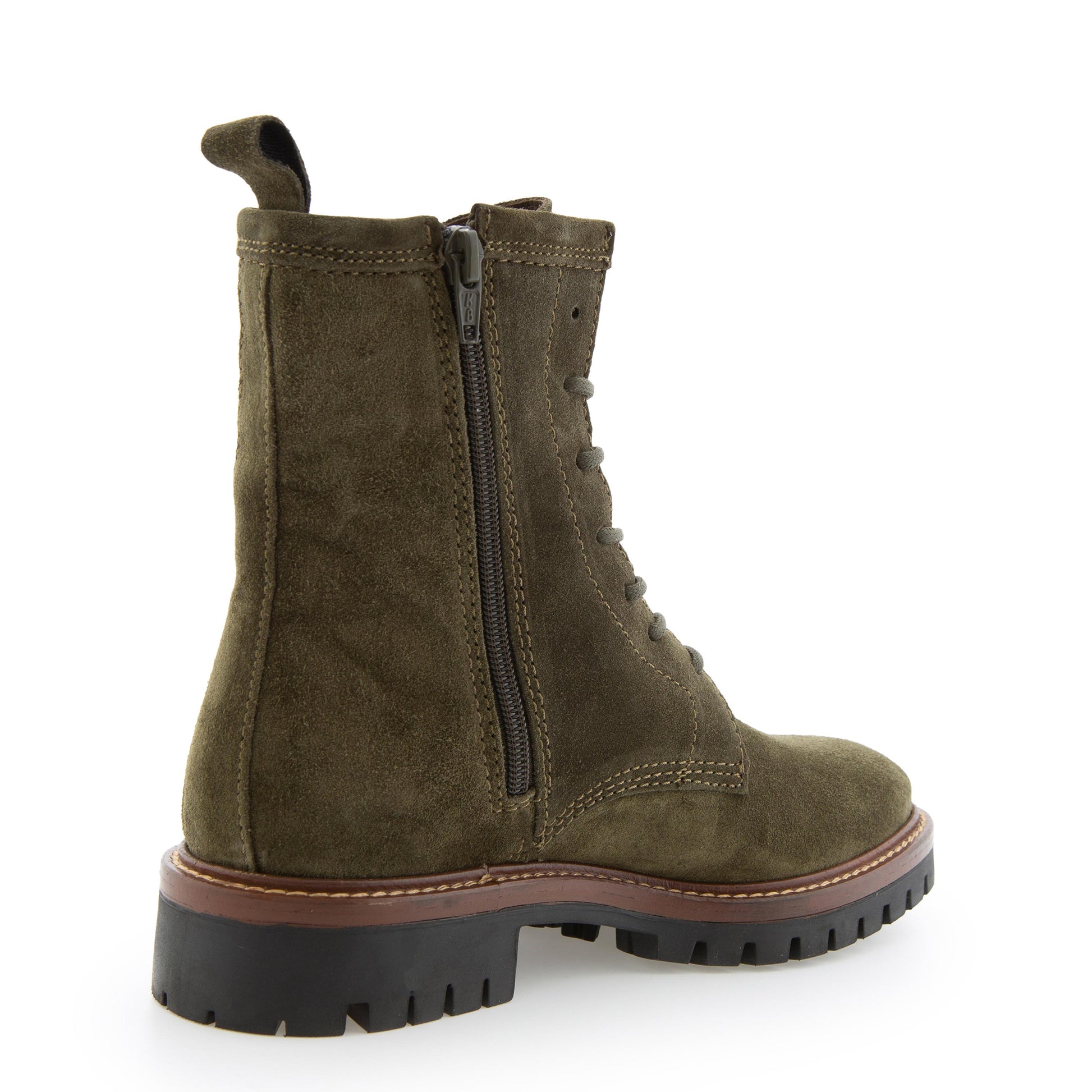 Bota oliva con cordón y cremallera 2610 de Alpe - 2610-453-3.jpg