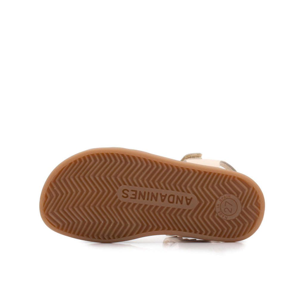 Sandalia velcro nude 261152 Pepa & Cris