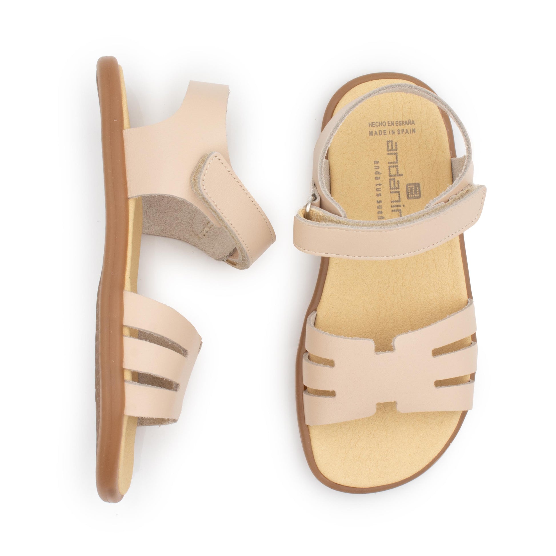Sandalia velcro nude 261152 Pepa & Cris
