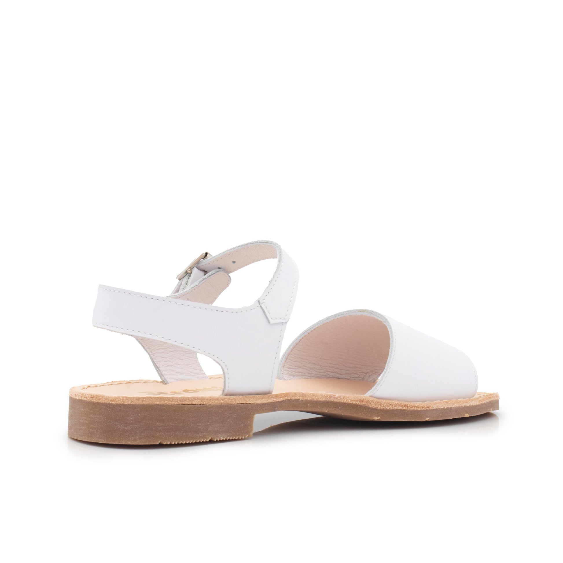 Sandalia plana blanco con hebilla 262-03 de Jeromín - 262-03-30-3.jpg
