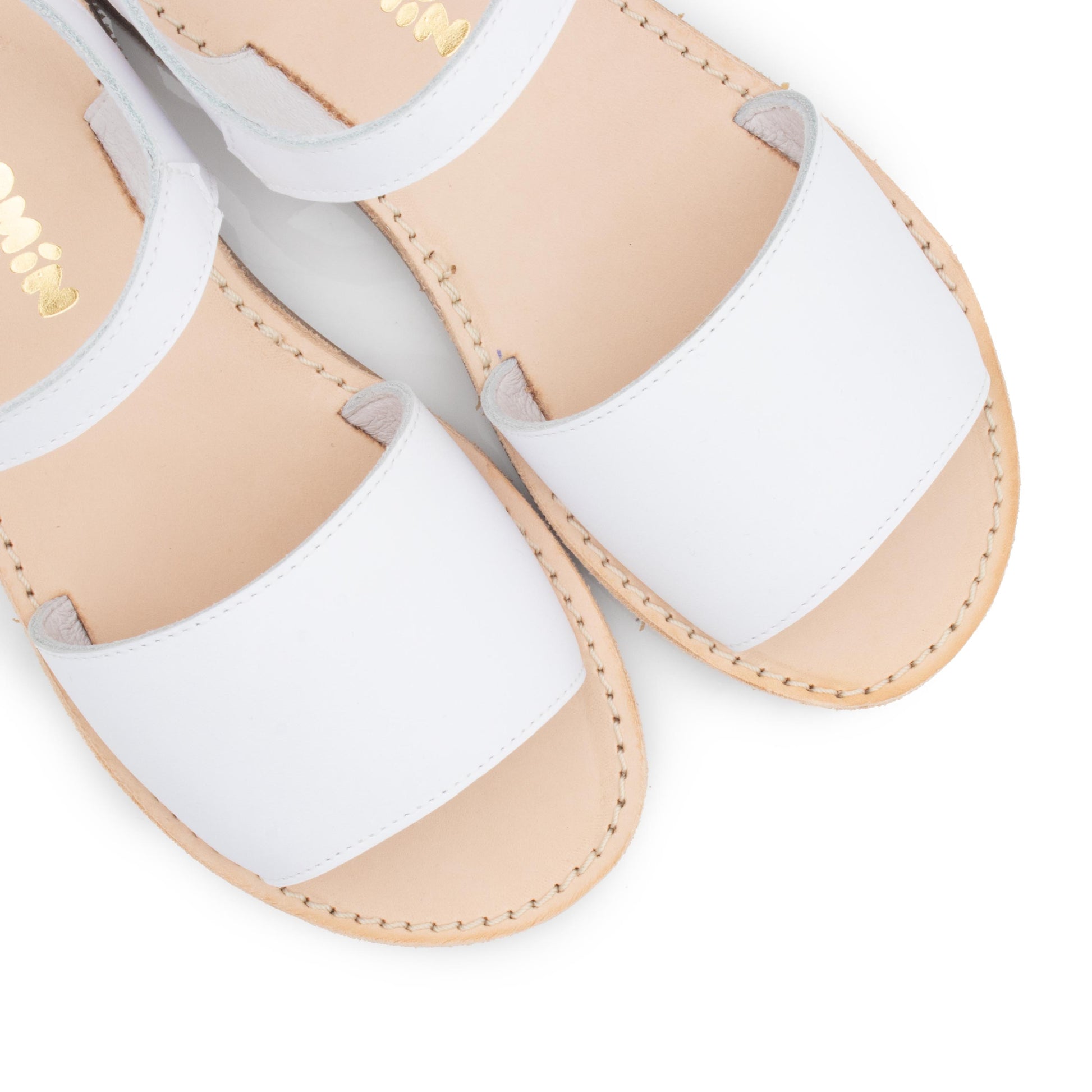 Sandalia plana blanco con hebilla 262-03 de Jeromín - 262-03-30-6.jpg