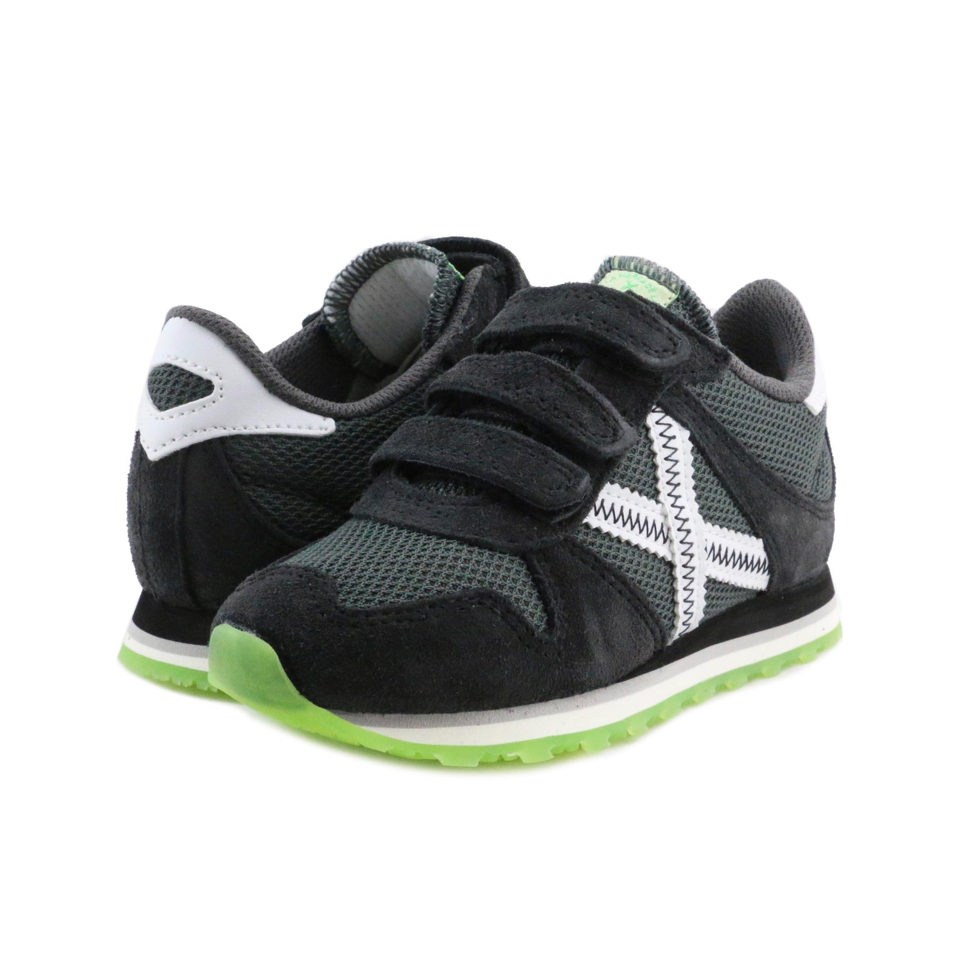 Deportiva gris/verde con velcro MASSANAVEL de Munich - MASSANAVEL-217-2.jpg