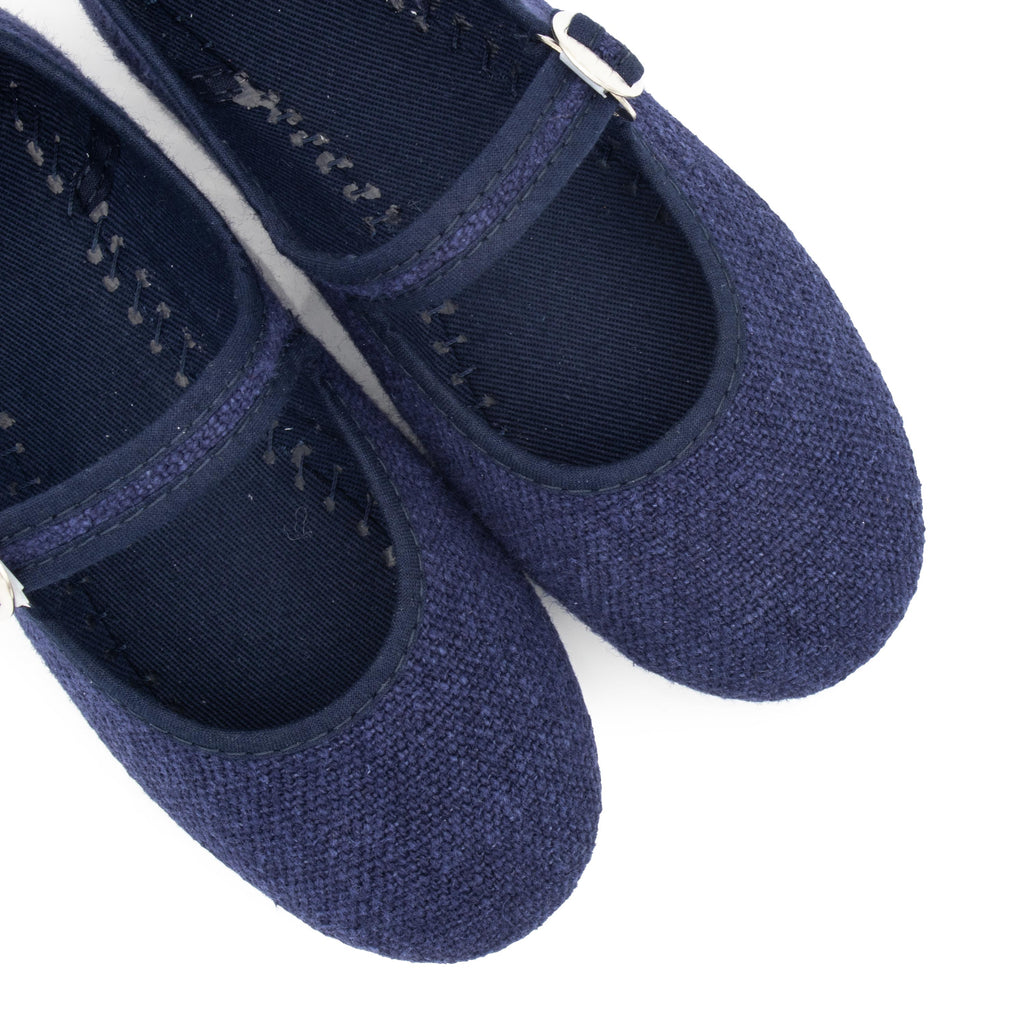 Mercedita lino azul con hebilla 55314 de La Cadena - 55314-326-6.jpg